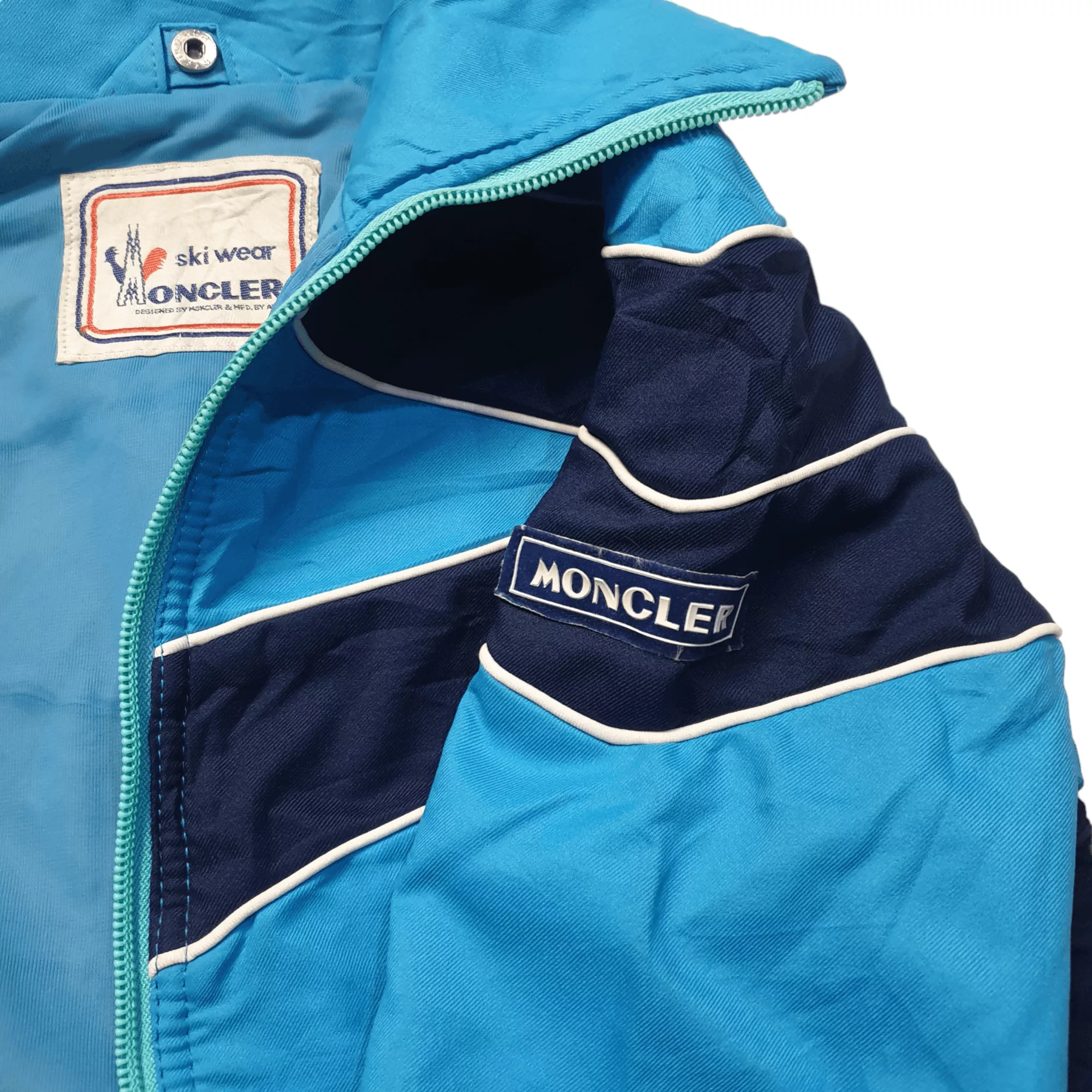 Moncler Bombers Moncler Ski Wear Jacket Blue