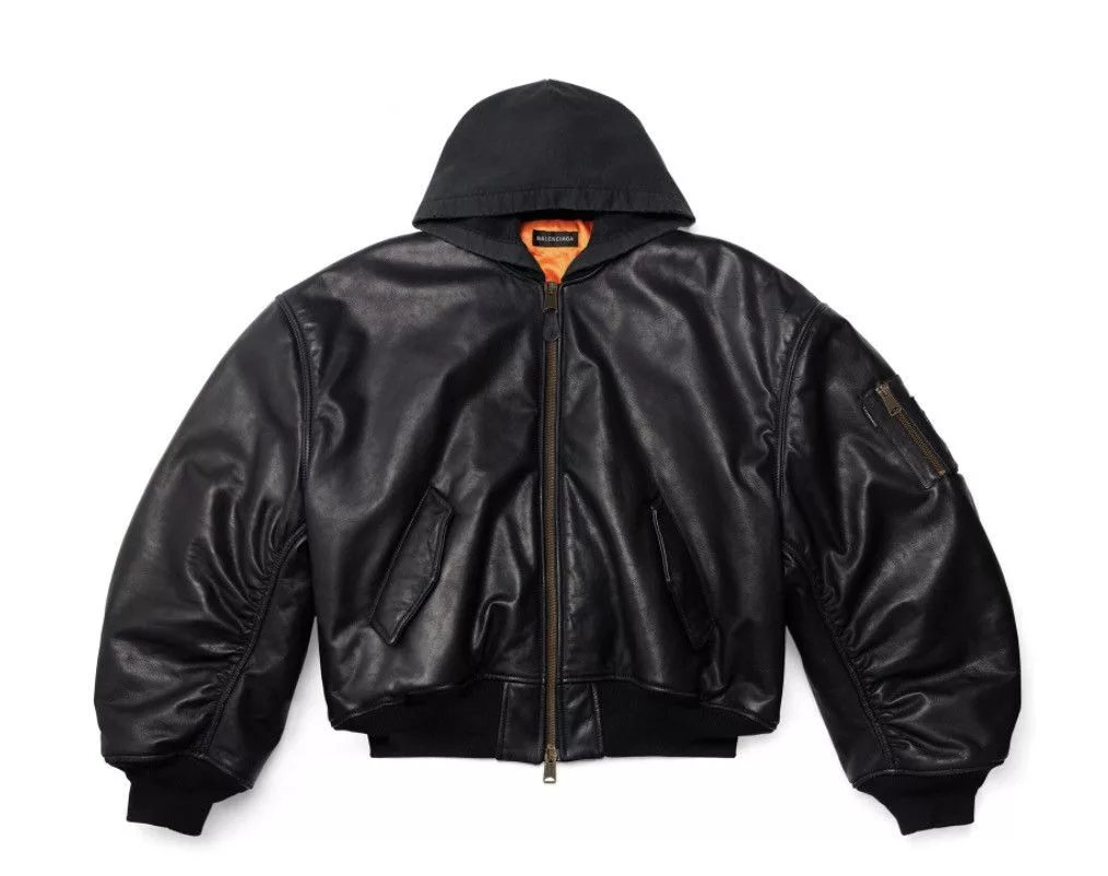 Balenciaga Leather Jackets *RARE* BALENCIAGA Leather Bomber Black