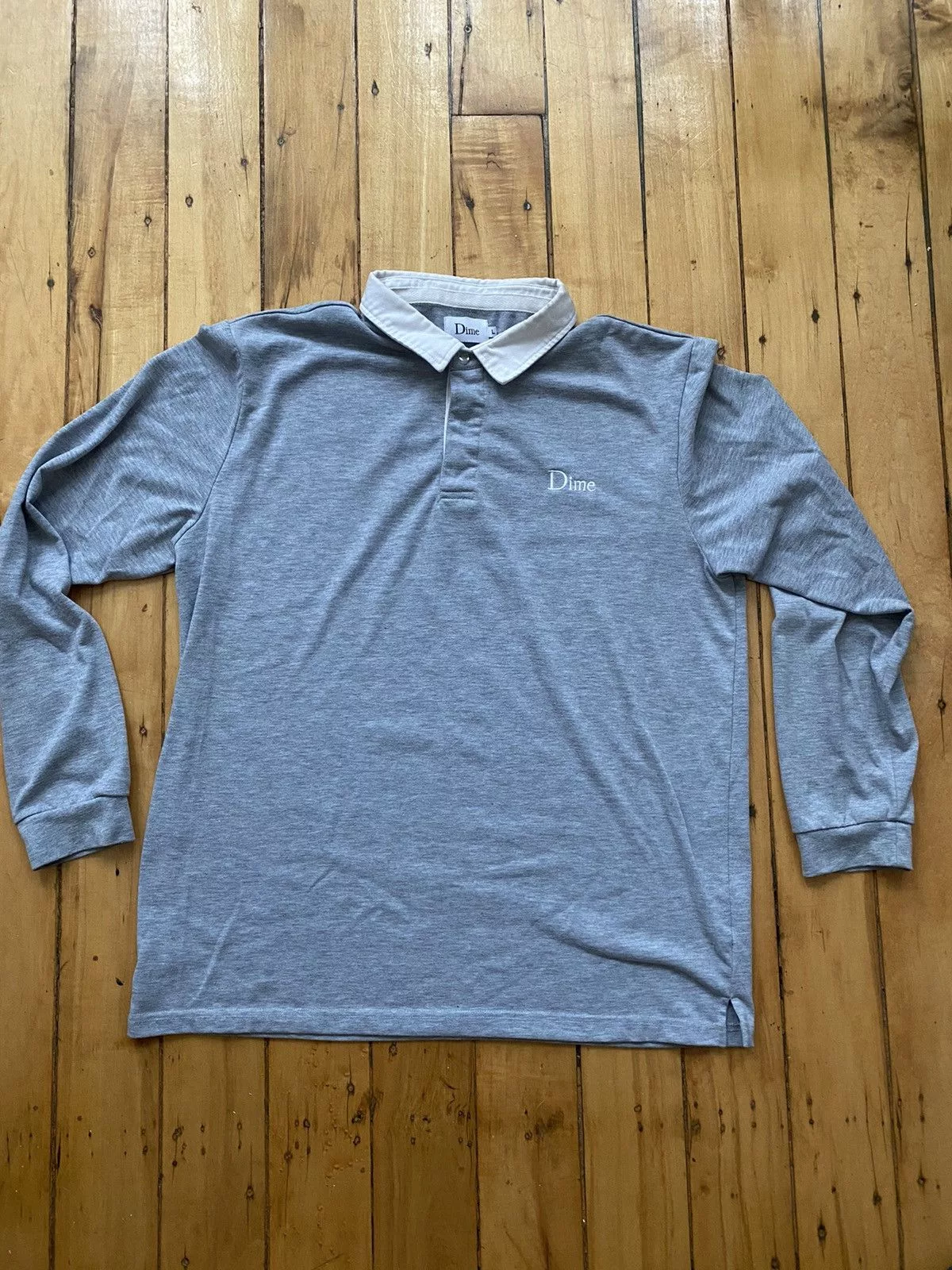 Dime Polos Dime Longsleeve Polo Gray
