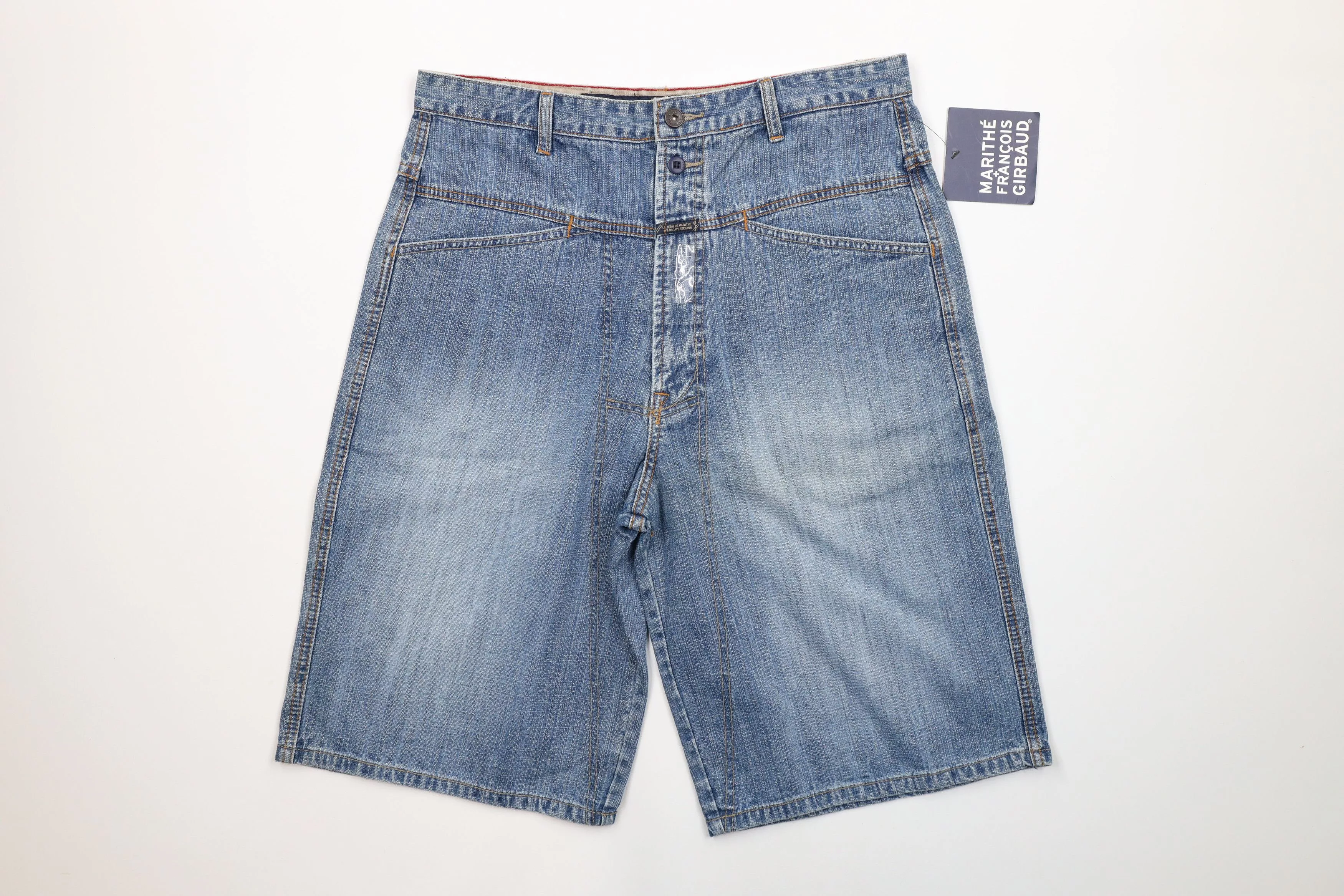Marithe + Francois Girbaud Shorts Marithe + Francois Girbaud × Vintage NOS Vintage 90s Marithe Francois Girbaud Denim Shorts Blue