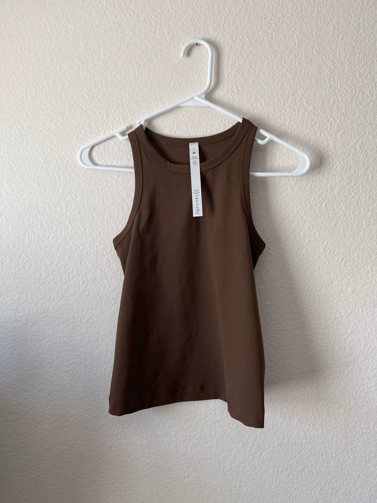 Lululemon Tank Tops Lululemon Align Waist-Length Racerback Tank Top Java size 4 Brown