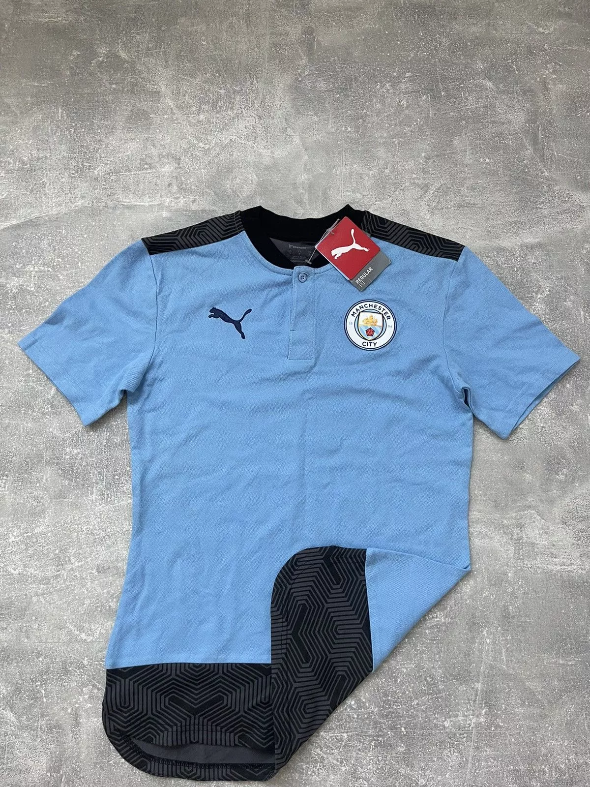 Puma Polos Puma Manchester City Soccer Polo Blue