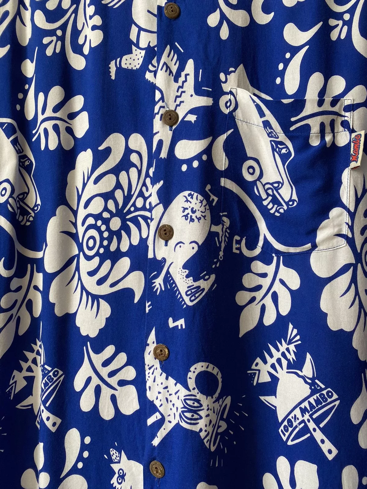Mambo Shirts Button Ups Mambo × Vintage Mambo Shirt Vintage Hawaii Blue