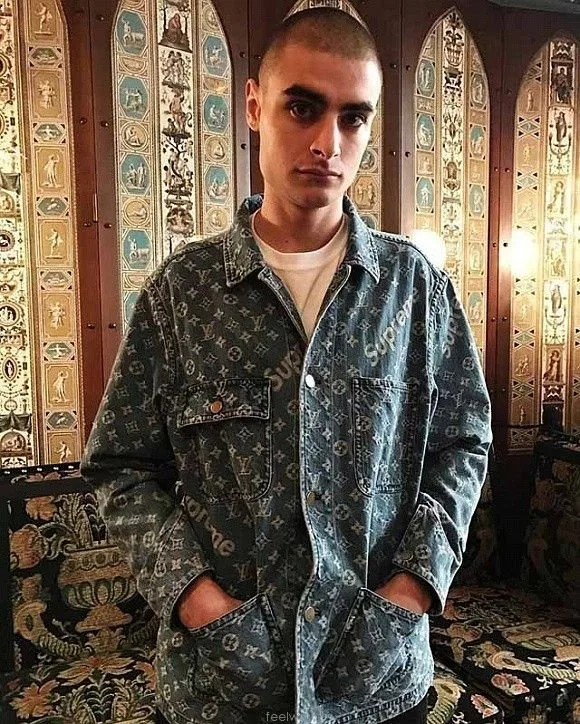Louis Vuitton Denim Jackets Louis Vuitton × Supreme Supreme x Louis Vuitton Denim Chor Jacket Blue