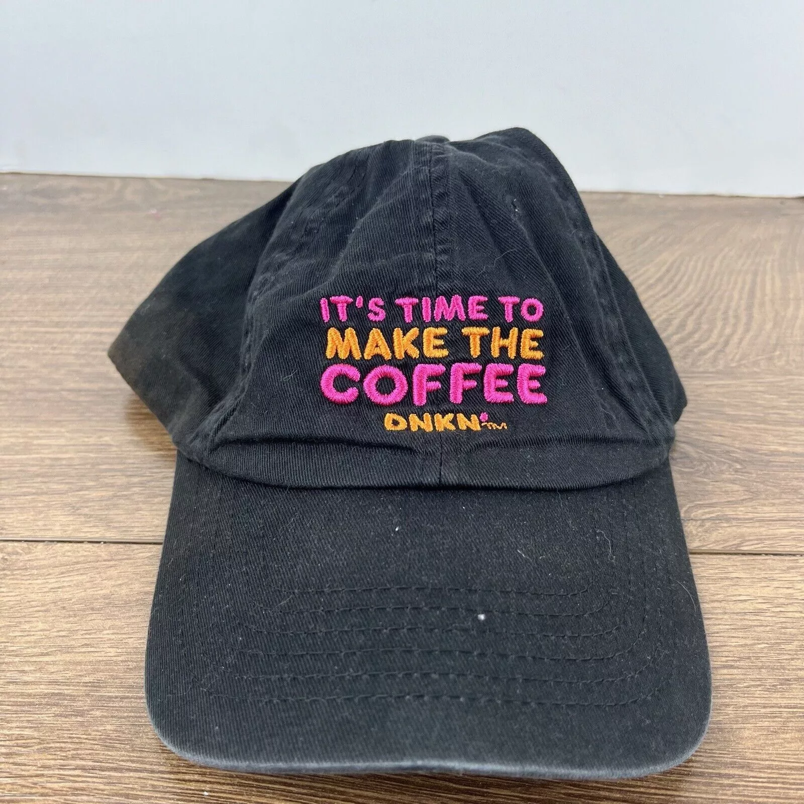 Other Hats Other Dunkin' Donuts Hat Time to Make Coffee Black Adjustable Hat