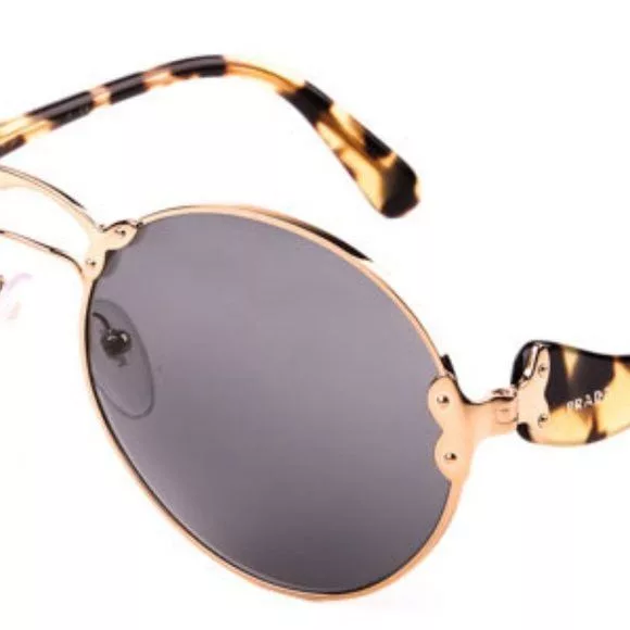Prada Sunglasses Prada SPR 55T Wanderer Round Women's Sunglasses 7OE9K1 Multi
