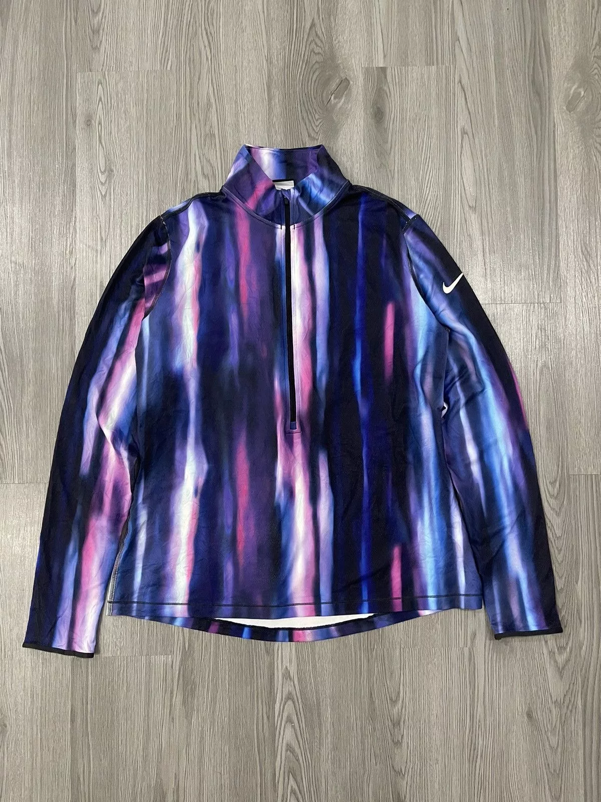 Nike Sweaters Nike Dri Fit Pro Hyperwarm Arora purple Half Zip Pullover Multi Sportswear