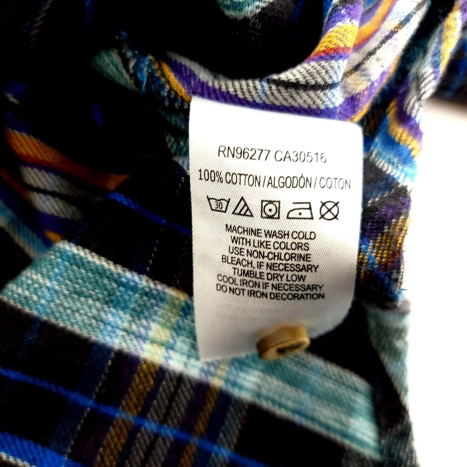 Vans Shirts Button Ups Vans Black Multi-Collared Plaid Flannel Small Collared Dress Blue