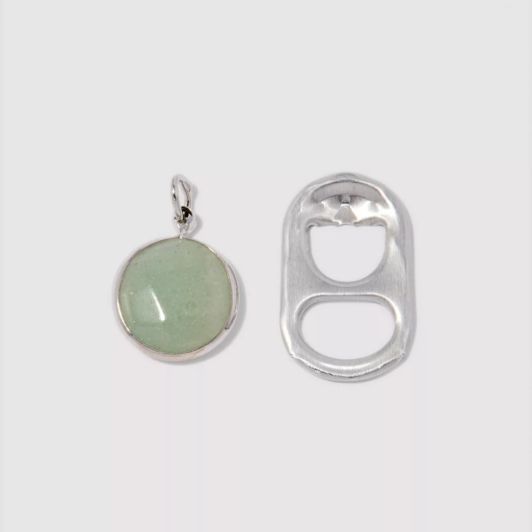 Round Green Aventurine Charm