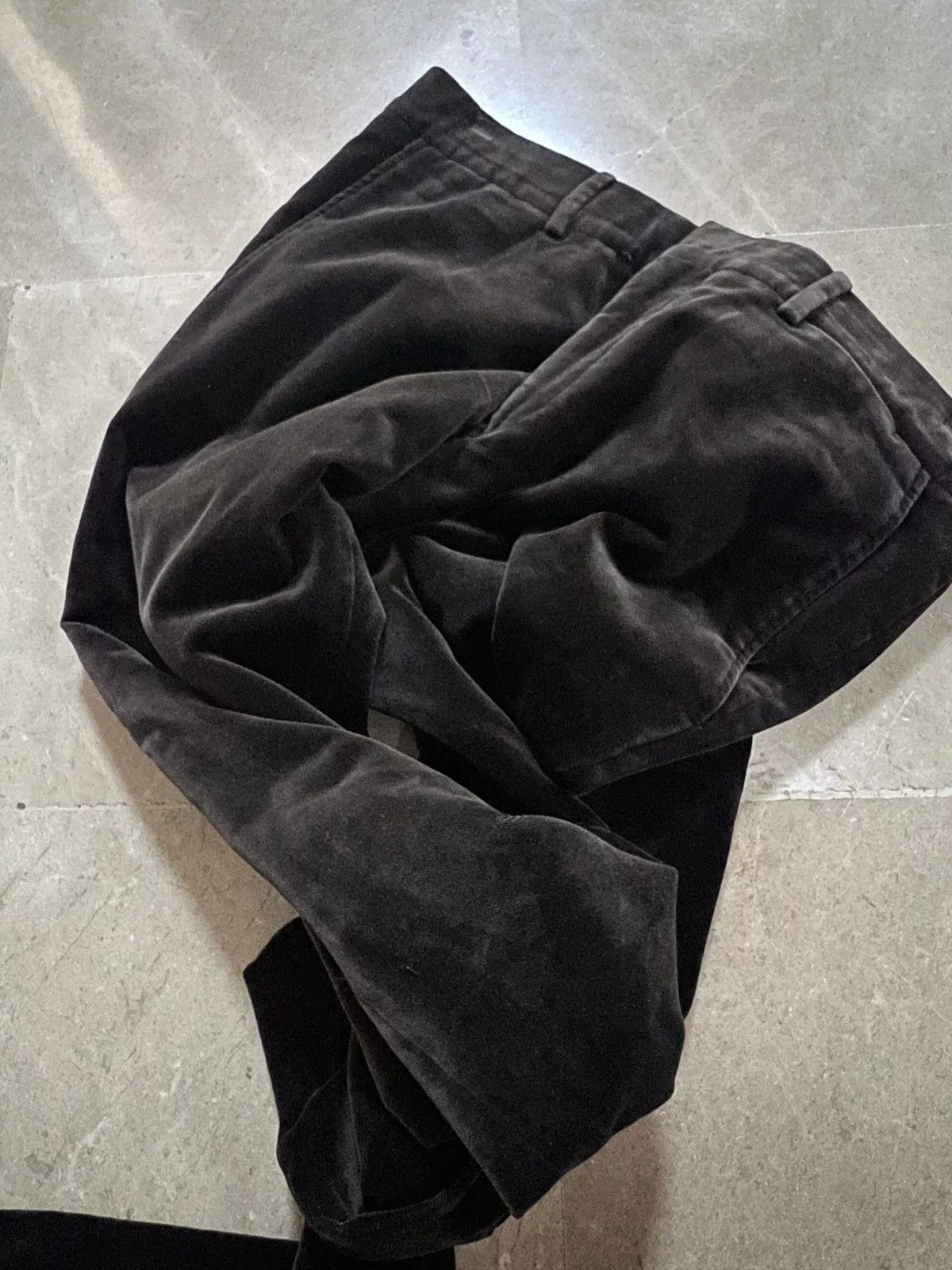 Hermes Casual Pants Hermes velvet trousers Brown