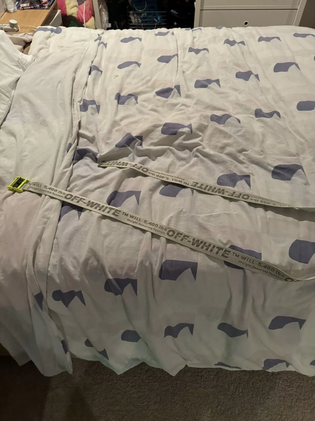 Off-White Belts Off-White × Virgil Abloh Off white belt Gray