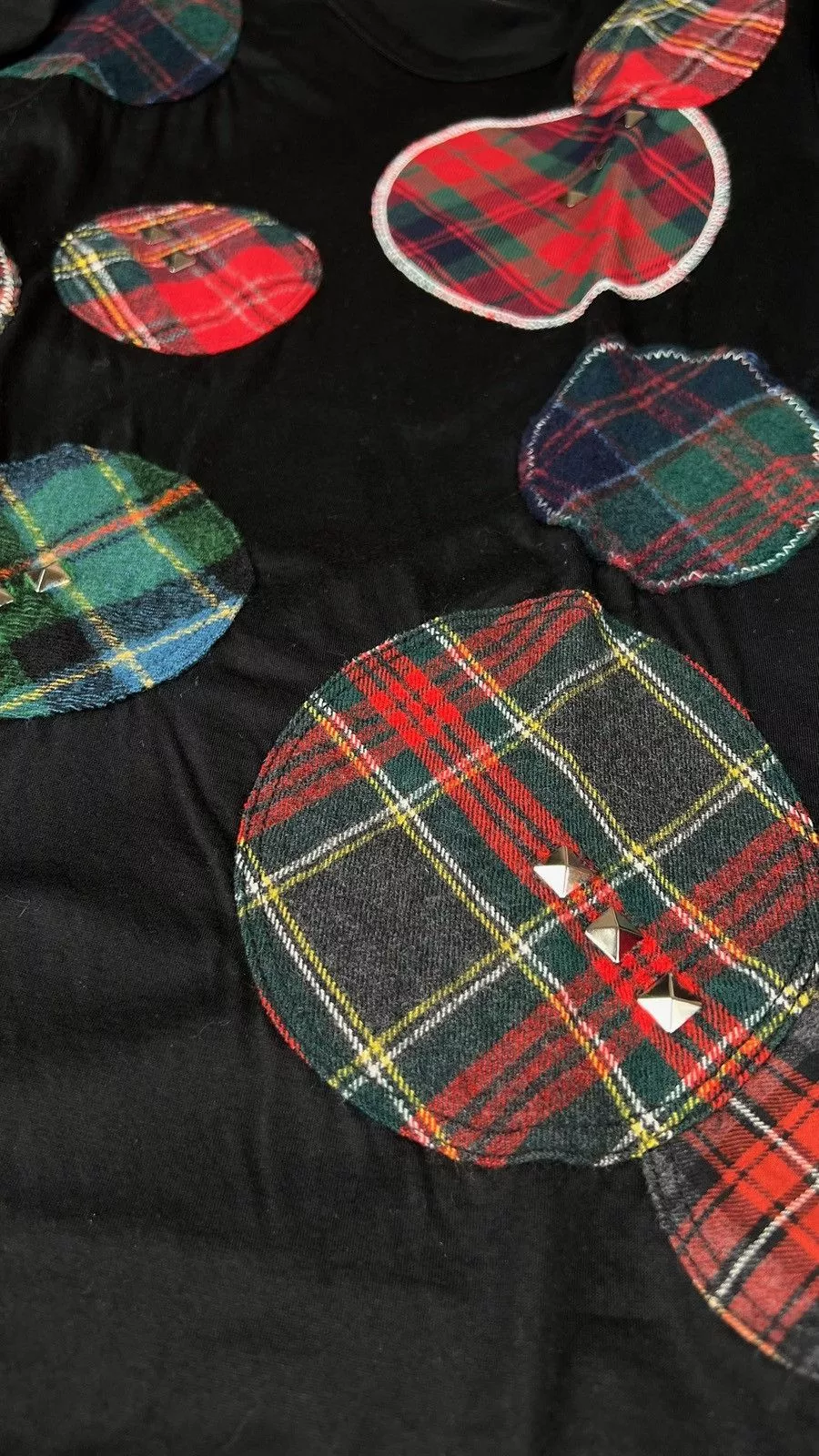 Comme des Garcons Short Sleeve T Shirts Comme des Garcons × Junya Watanabe Junya Watanabe x Comme des Garçons Man T-Shirt with Patches Black