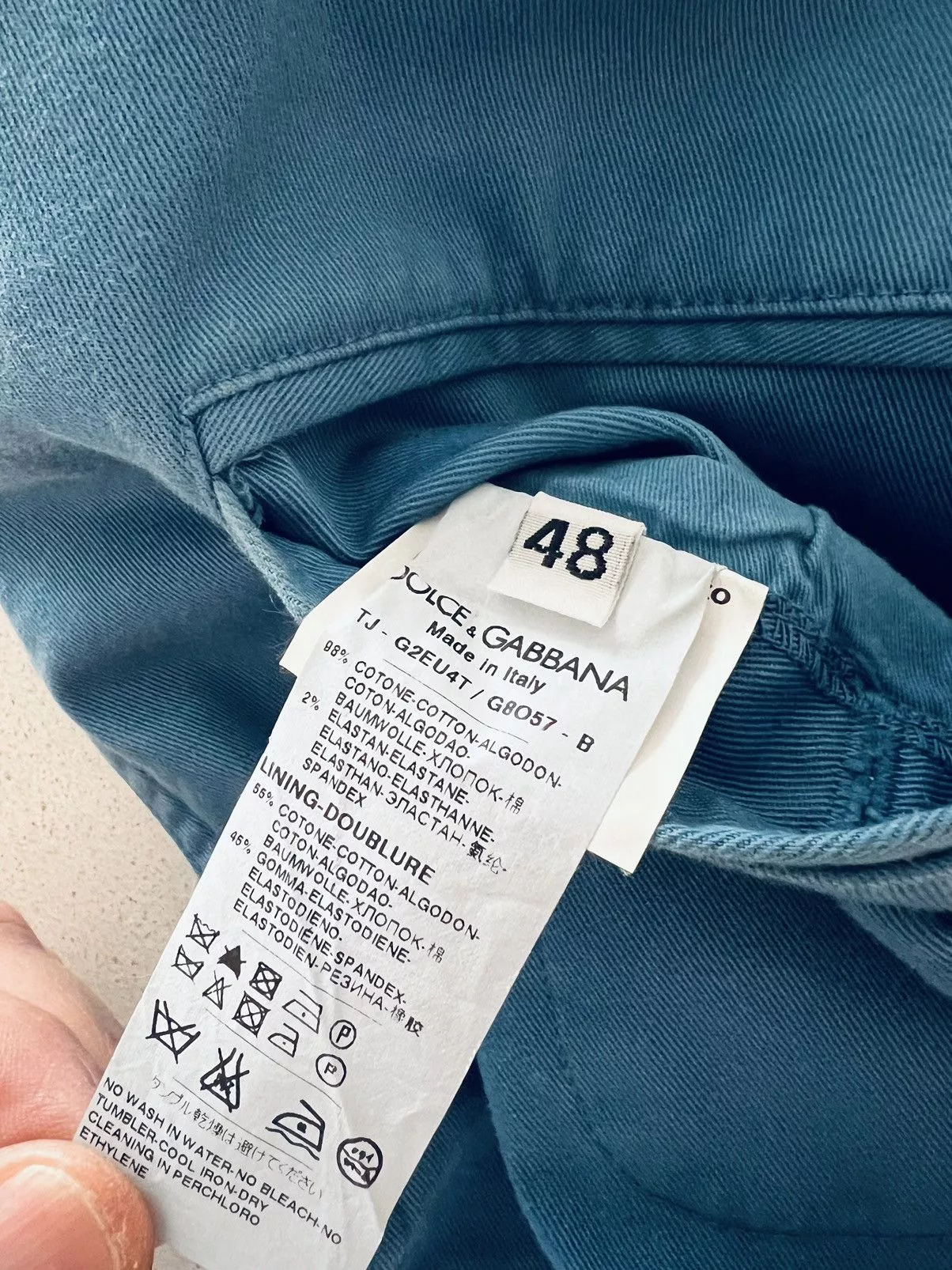 Dolce & Gabbana Light Jackets Dolce & Gabbana cotton jacket Blue