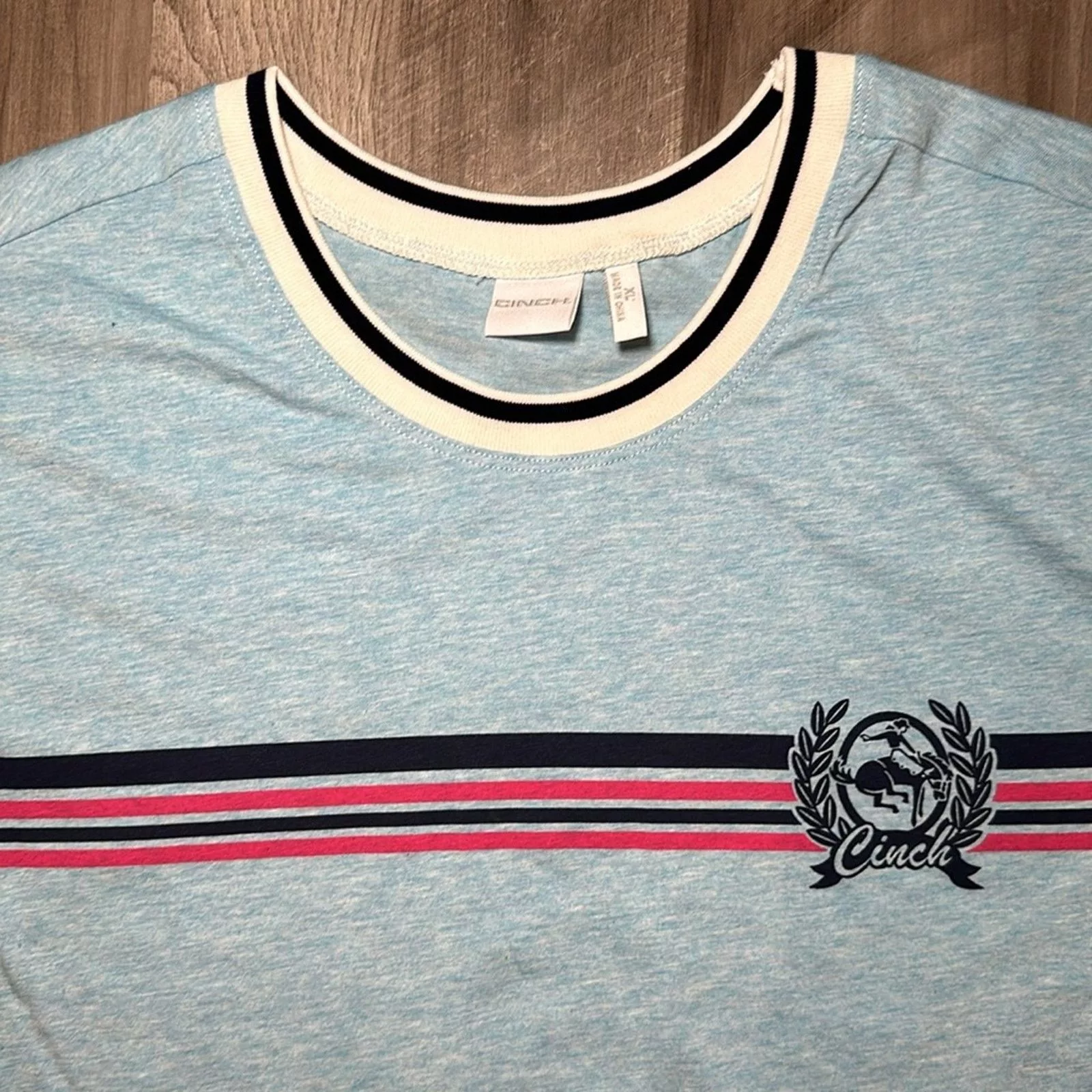 CINCH Short Sleeve T Shirts Cinch Ringer Tee - XL Blue