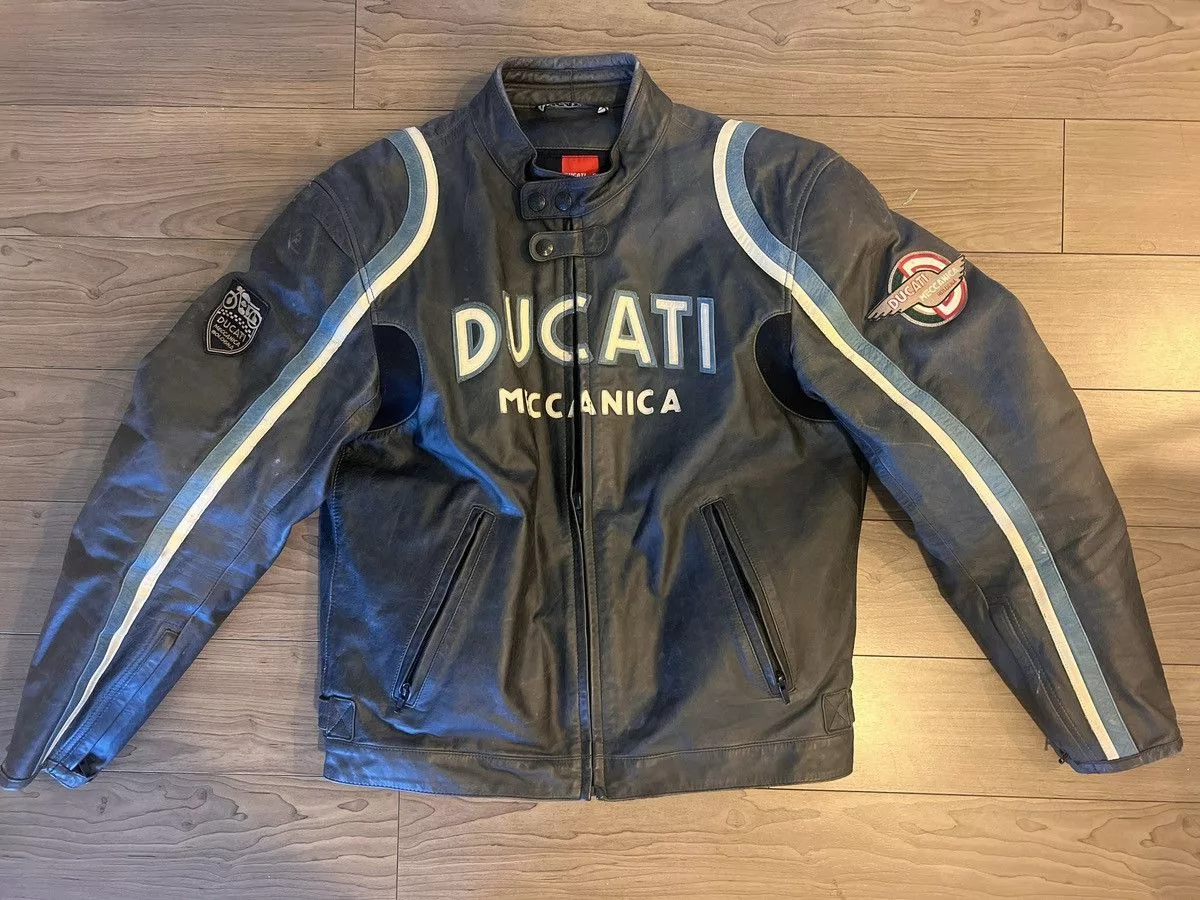 Ducati Leather Jackets Ducati old times limited meccanica leather jacket 52 Large Red
