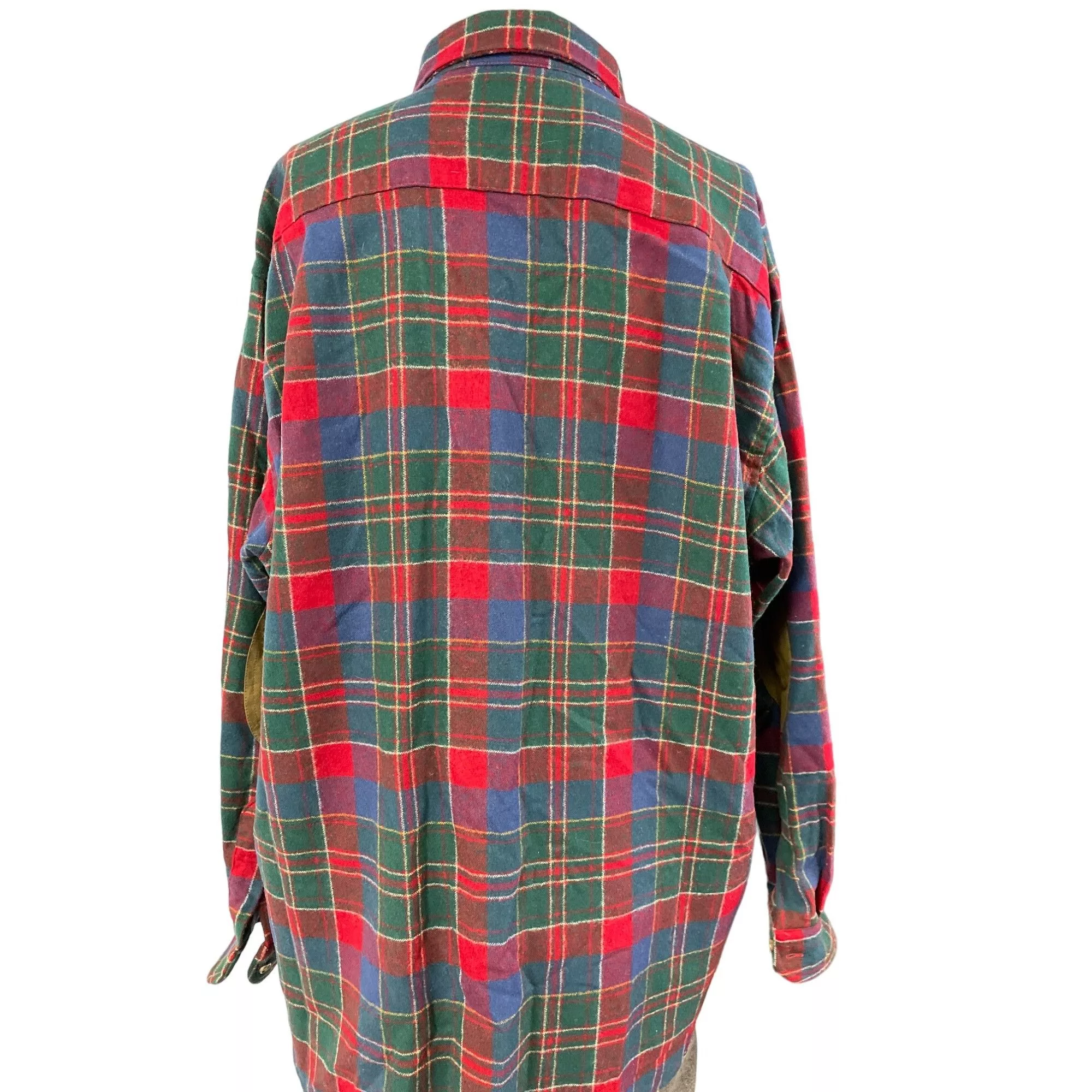 Pendleton Long Sleeve T Shirts Pendleton Men's Red Plaid Wool Long Sleeve Button up Shirt X
