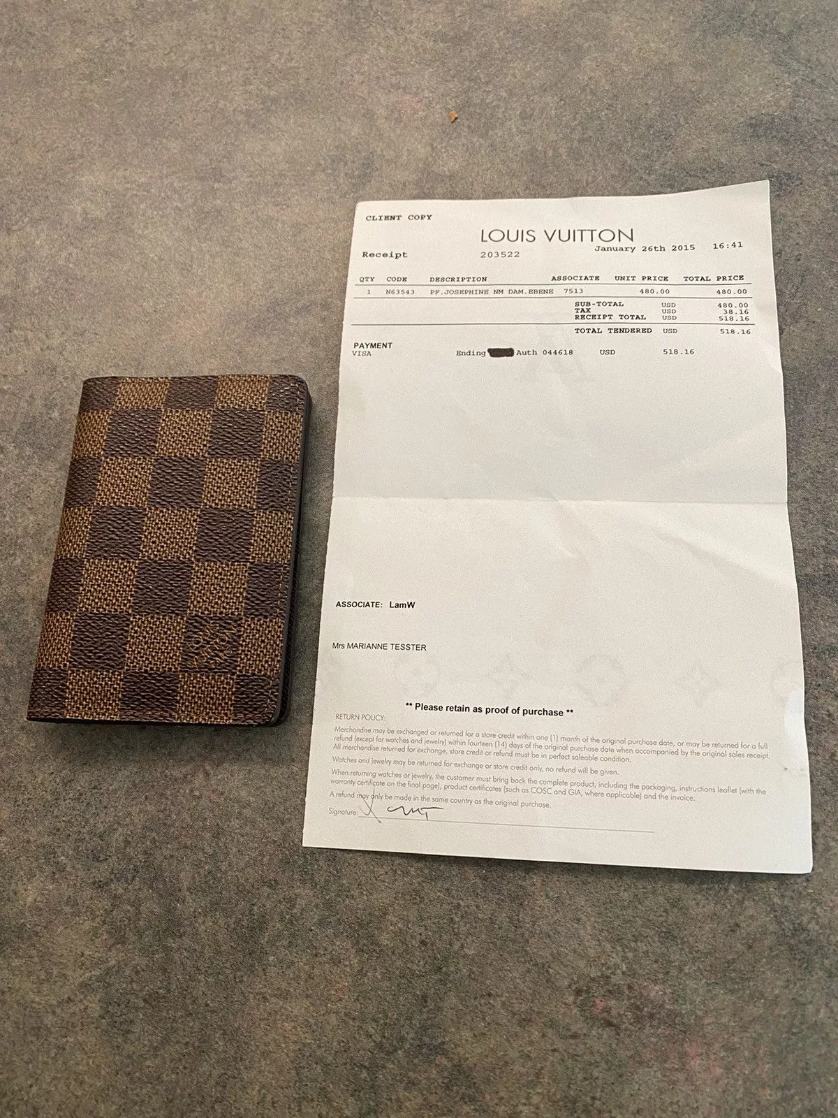 Louis Vuitton Wallets Louis Vuitton Pocket Organizer Brown