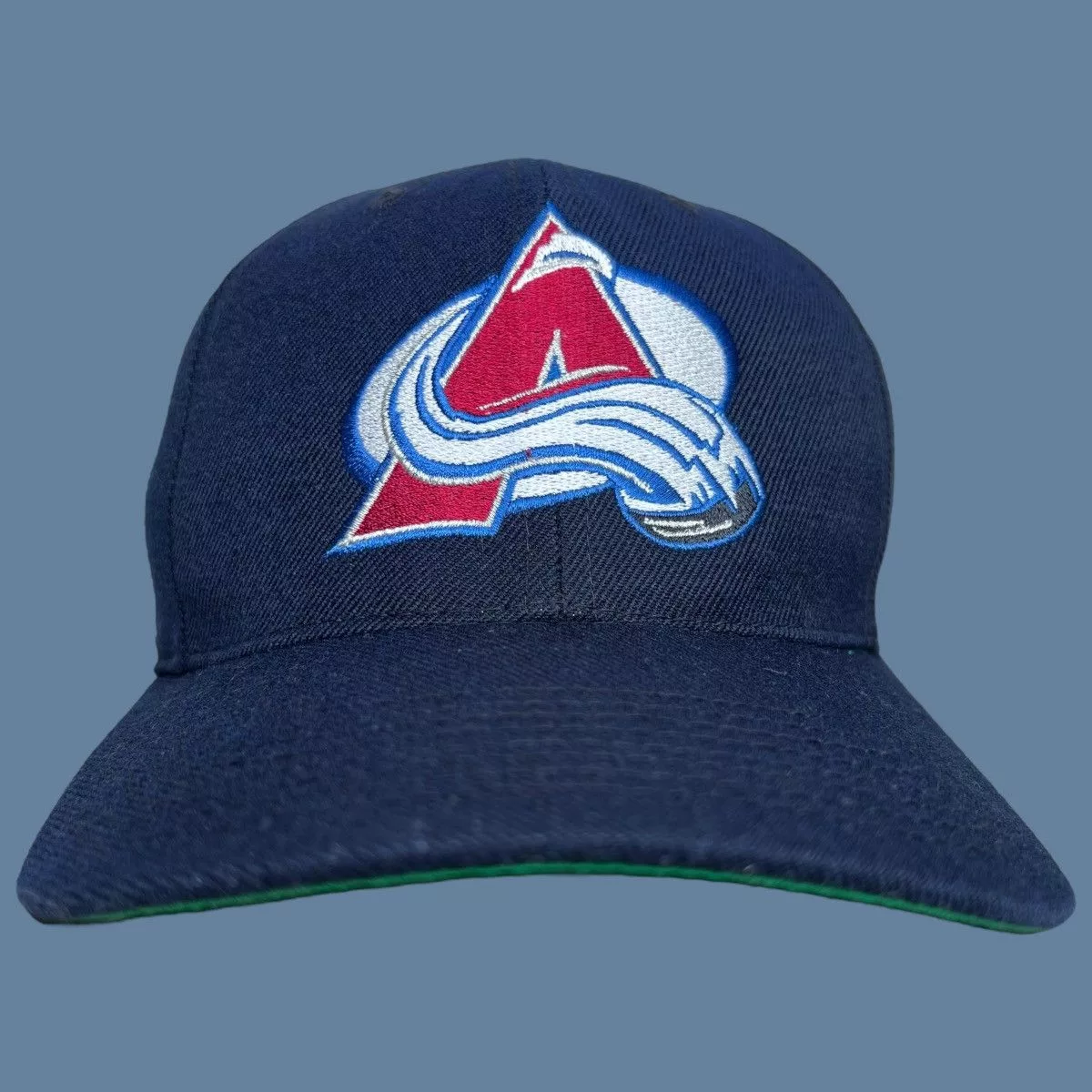 NHL Hats NHL × Sports Specialties × Vintage Vtg 90s NHL Colorado Avalanche Plain Logo Sports Specialties Blue