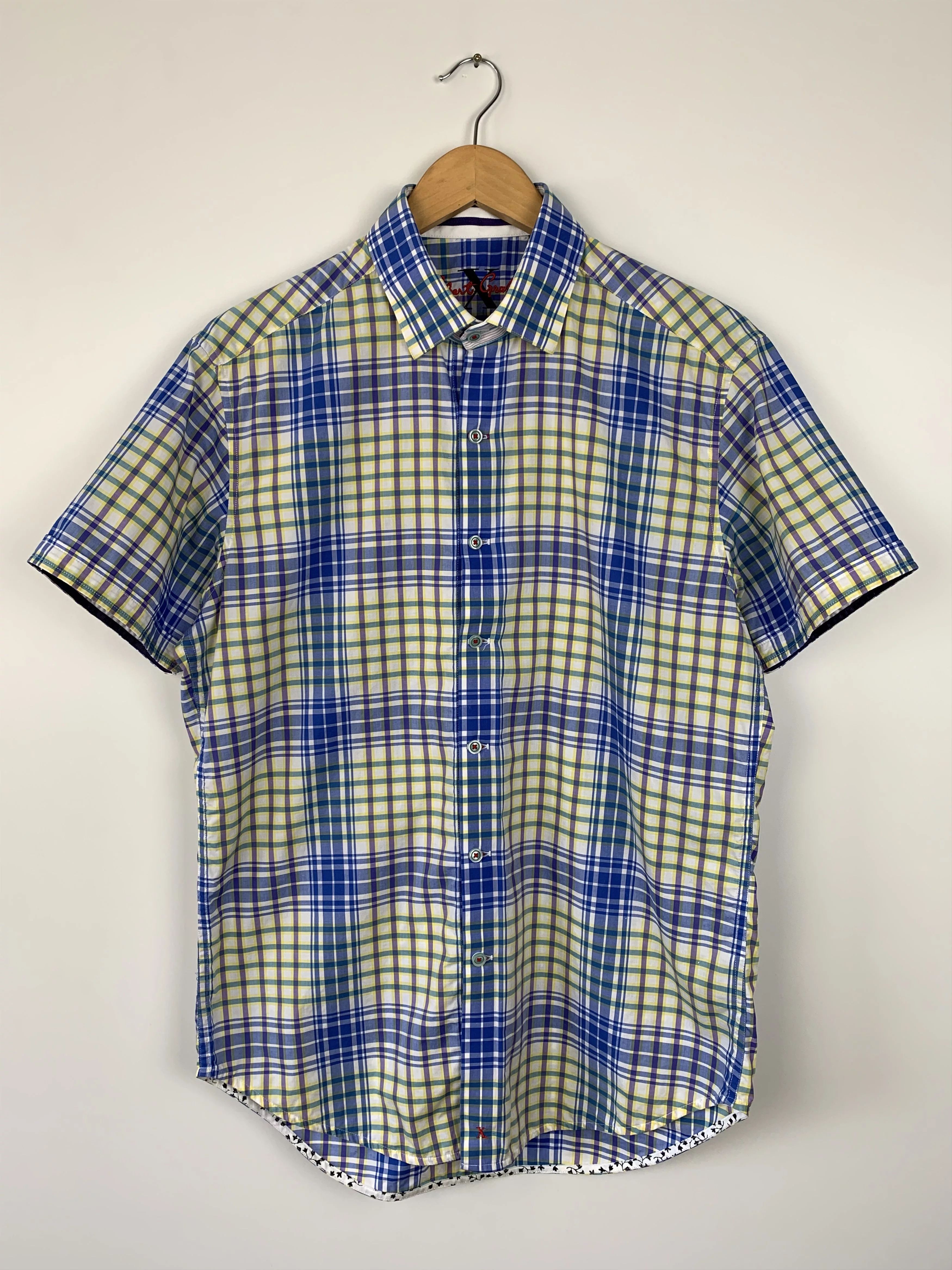 Robert Graham Shirts Button Ups Robert Graham X Button Up Flannel Plaid Short Sleeve Shirt Multi