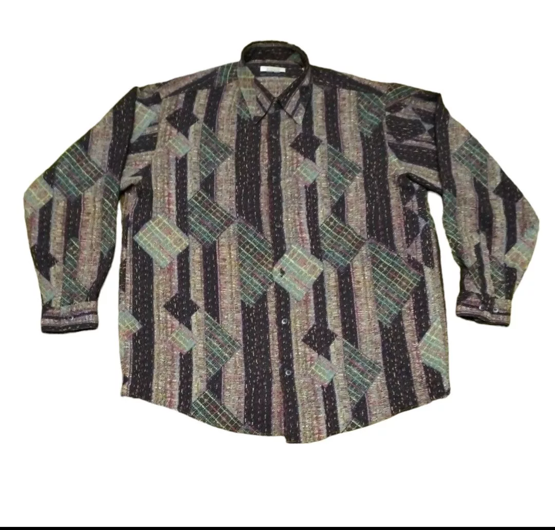 Designer Long Sleeve T Shirts Designer × Jean-Louis Scherrer Jean - Louis Scherrer Long Sleeve Shirt Multi Luxury