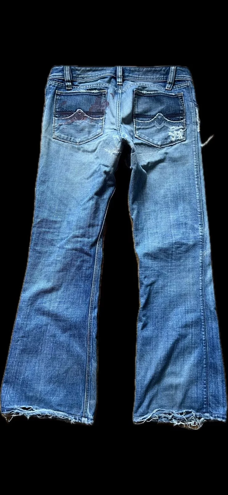 Diesel Denim Vintage diesel Super distressed fire look Blue