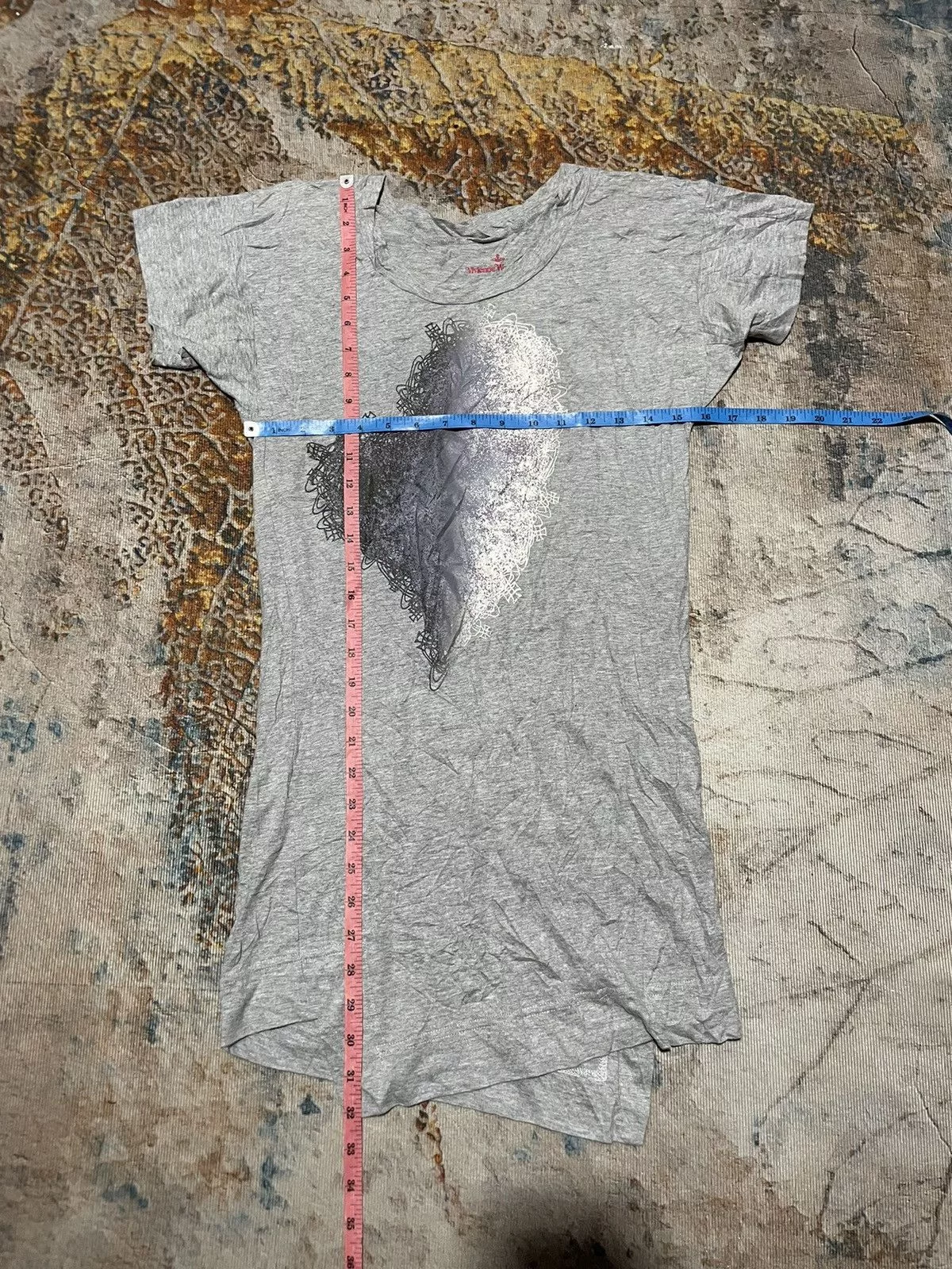 Vivienne Westwood Short Sleeve T Shirts Vivienne Westwood LOVE Logo T-Shirt Gray