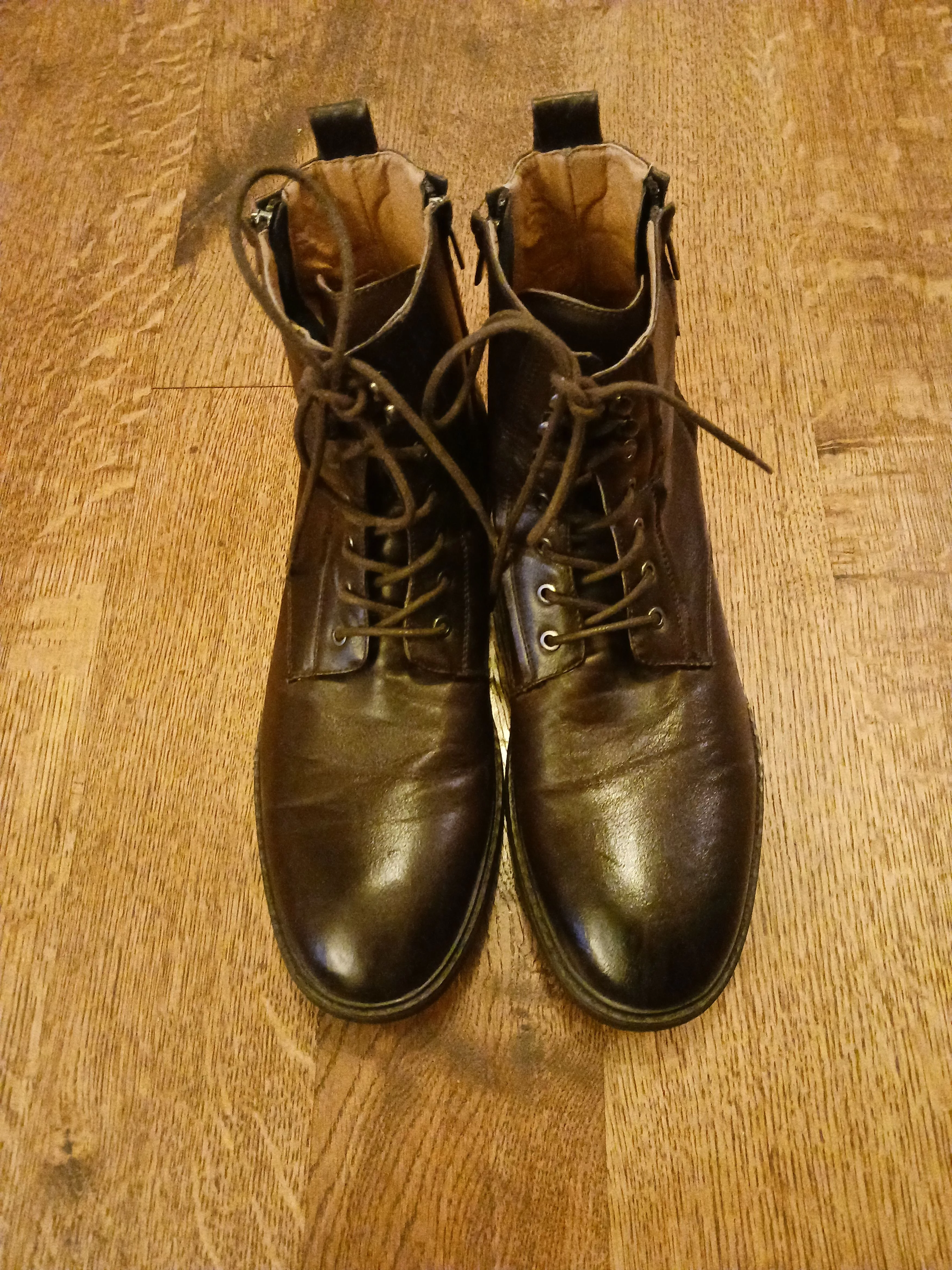 Robert Wayne Boots Robert Wayne Thatcher Men's Lace Up Ankle Boots Brown