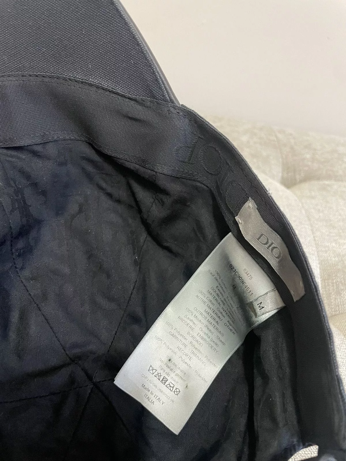Dior Hats DIOR FLEURS BASEBALL CAP Black