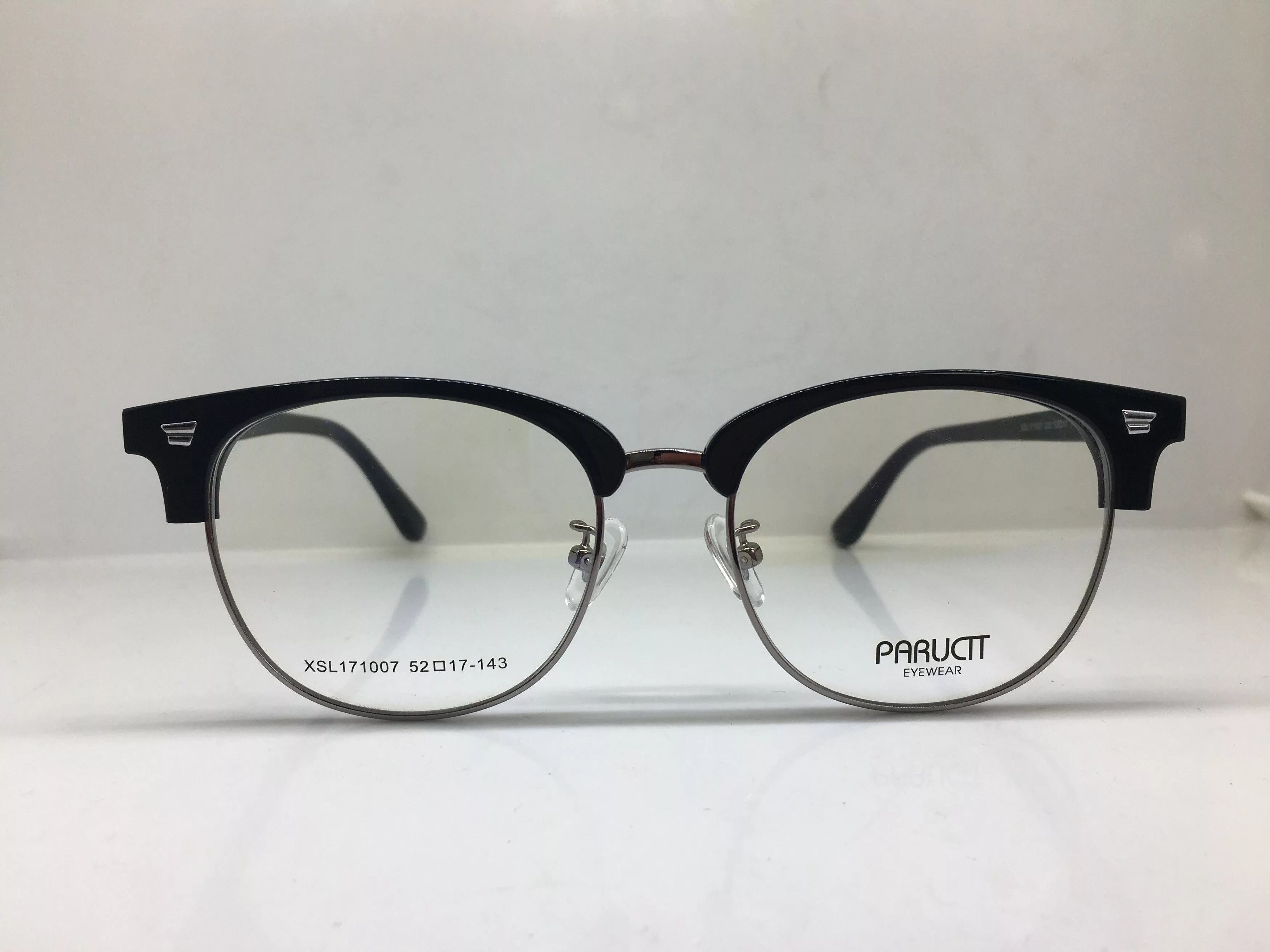 Other Glasses Other Paructt Black Silver Malcolm X Eyeglasses Frame