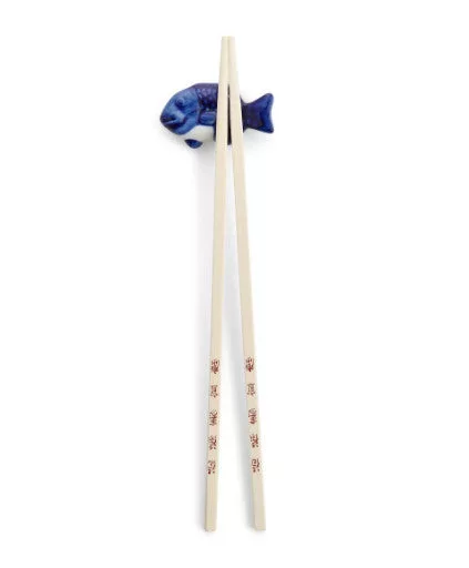 Blue Fish Chopstick Rests 5/pc
