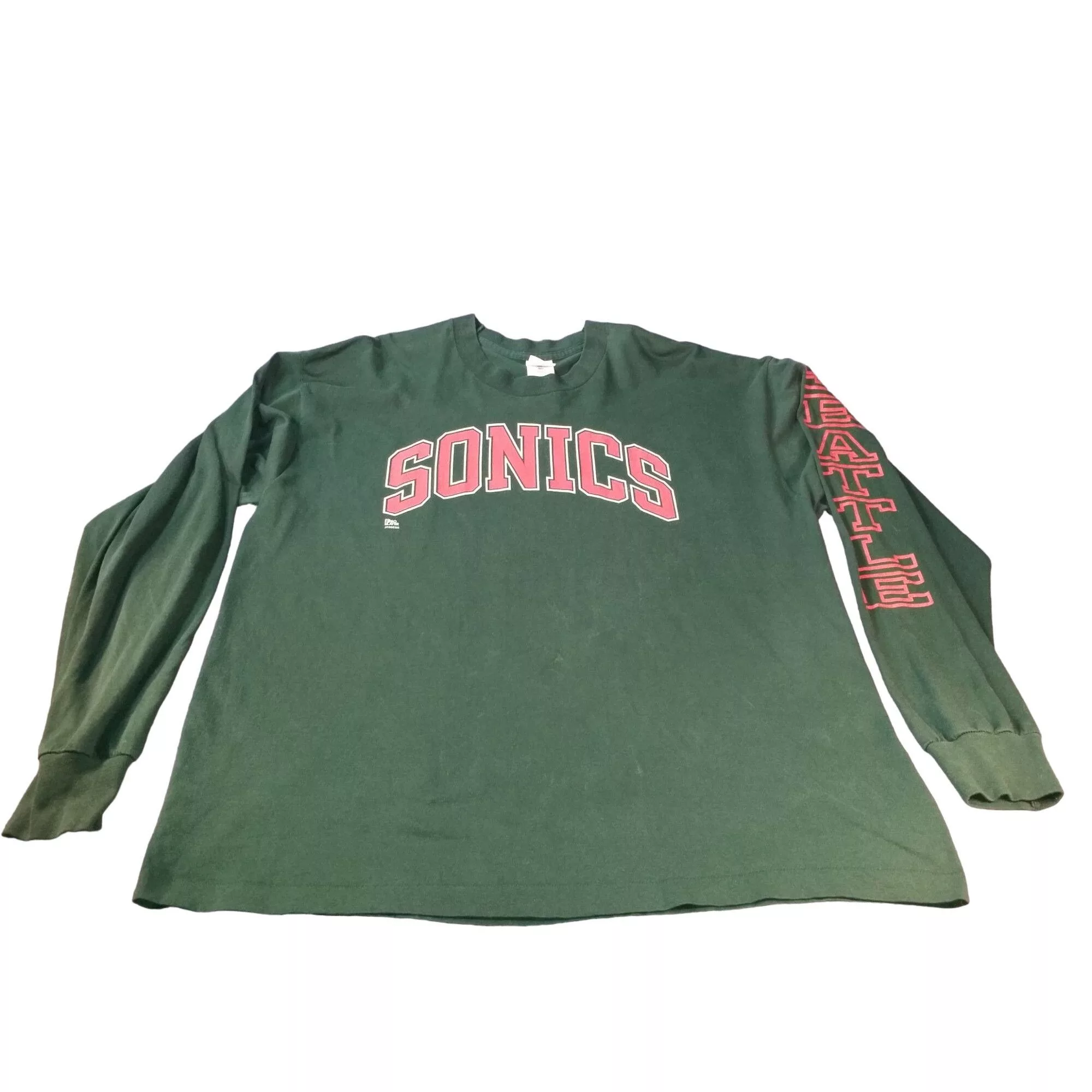Pro Player Long Sleeve T Shirts Pro Player Vintage Seattle Supersonics 90s Long Sleeve Tshirt Men Sz XX Green