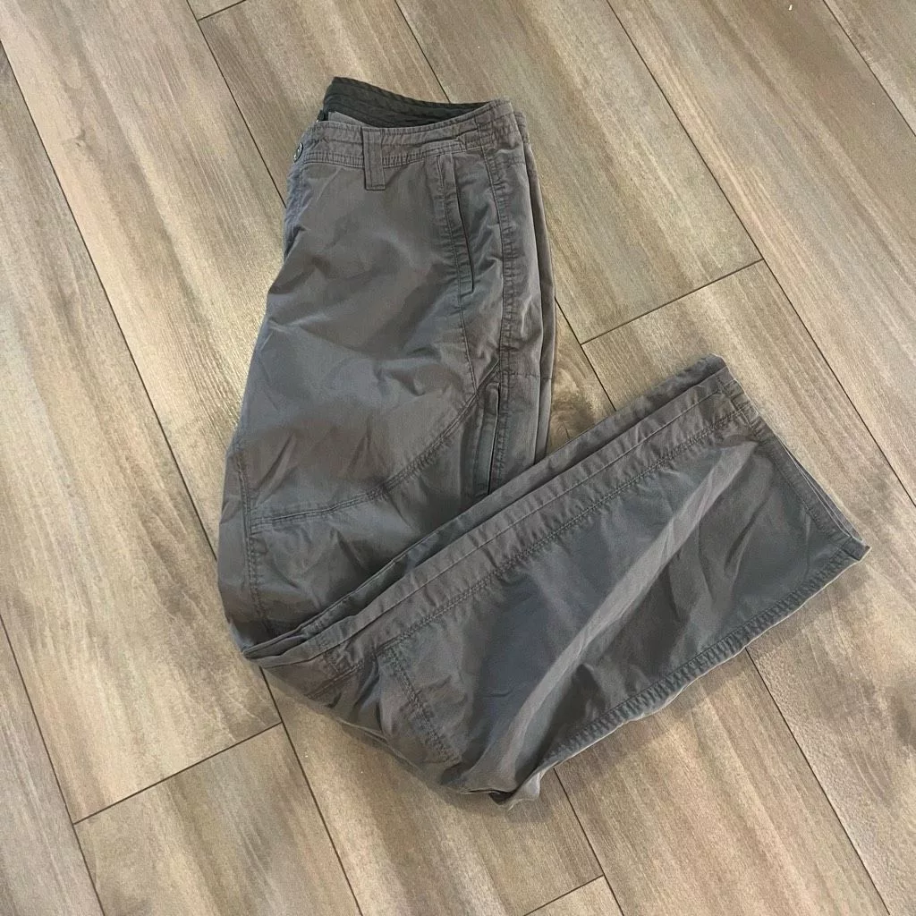 Kuhl Pants Kuhl Grey Athletic Cargo Pants Women 12 Regular Gray