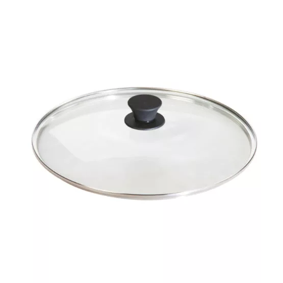 15" Glass Lid with Silicone Knob