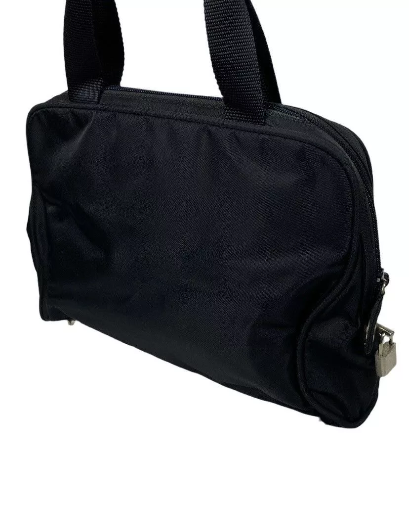 Prada Shoulder Bags Prada Tessuto Nero Nylon Hand Bag Black