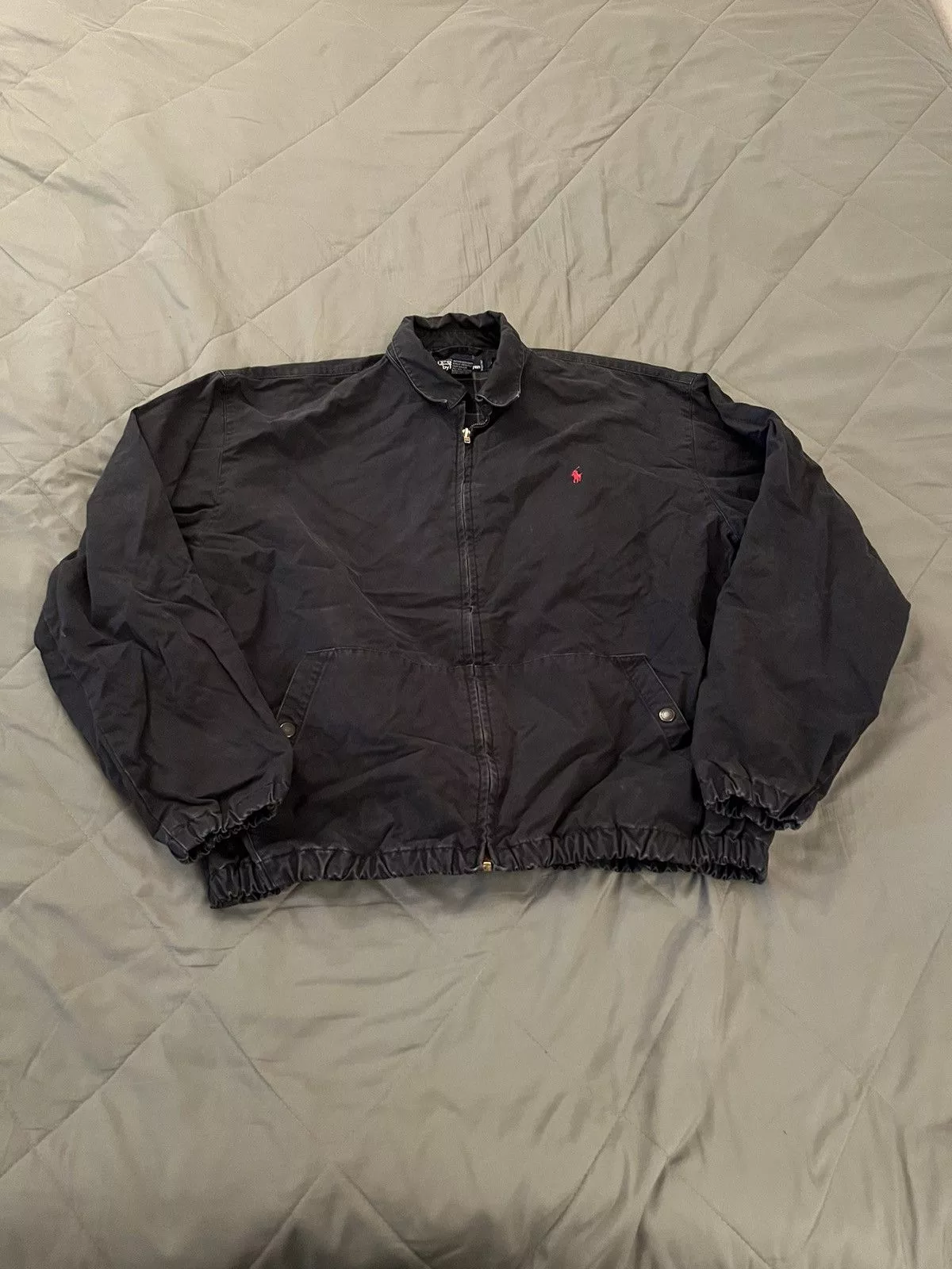 Polo Ralph Lauren Light Jackets Polo Ralph Lauren × Vintage Vintage polo Ralph Lauren blanket lined jacket Black