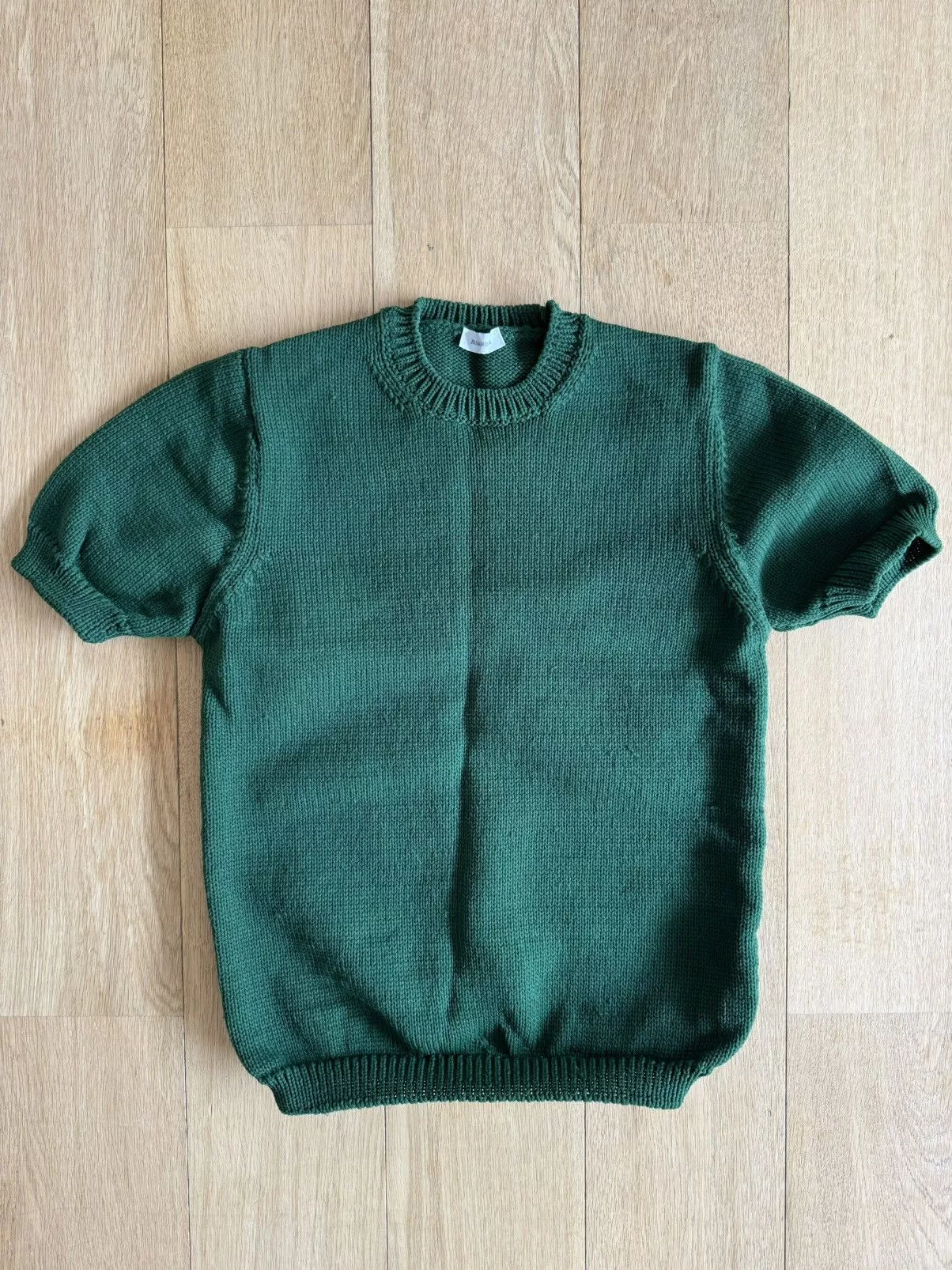 Jil Sander Sweaters Jil Sander Short Sleeve Knit Green