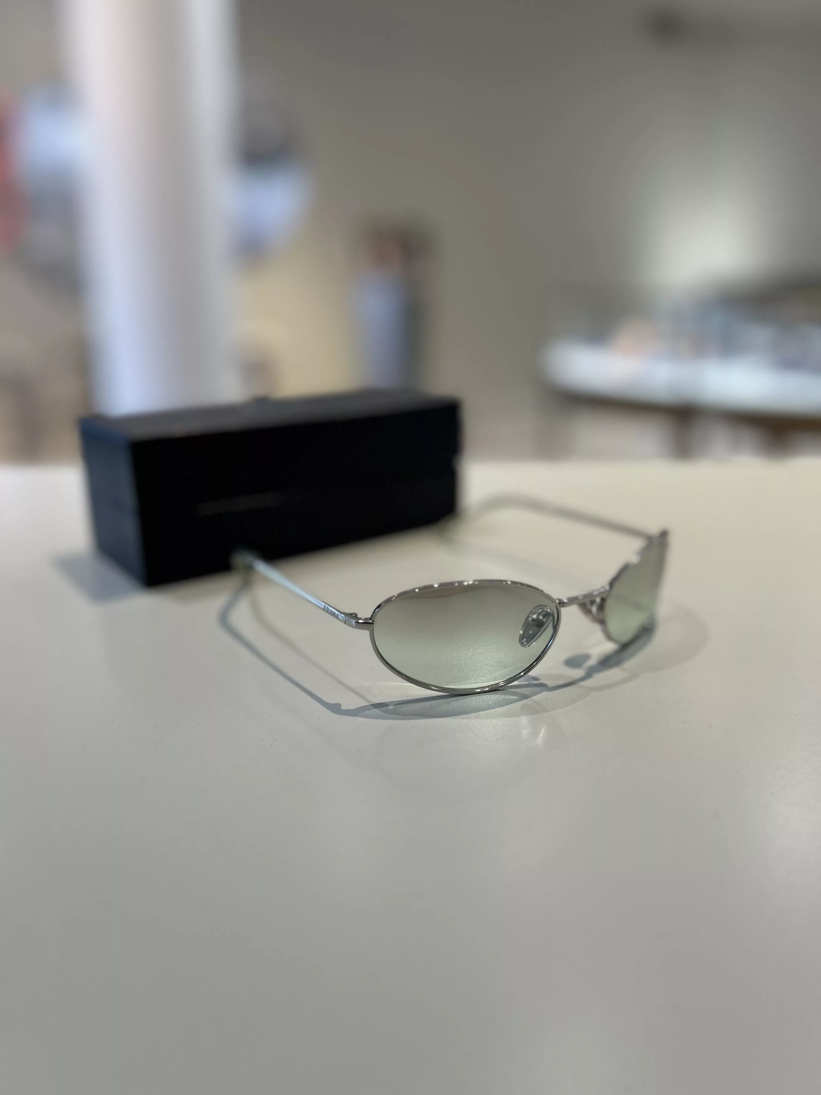 Prada Sunglasses Prada Oval Sunglasses Silver