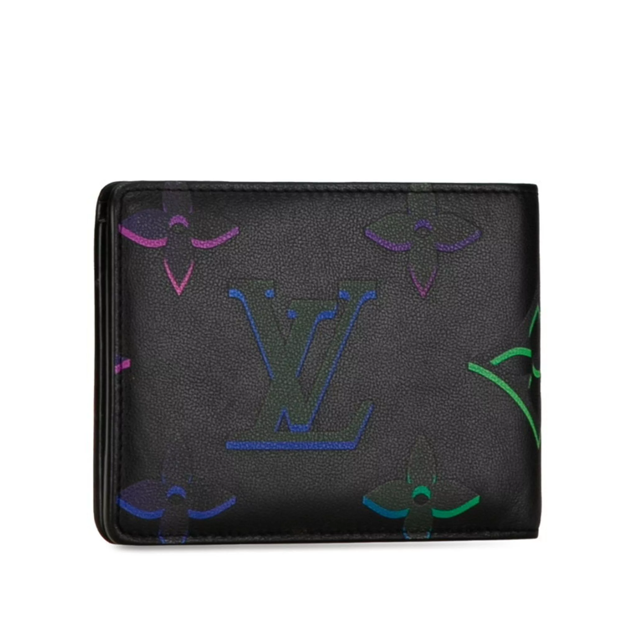 Louis Vuitton Wallets Louis Vuitton Monogram Spotlight Bi-fold Wallet Compact M82297 Noir Black Leather Women's LOUIS VUITTON