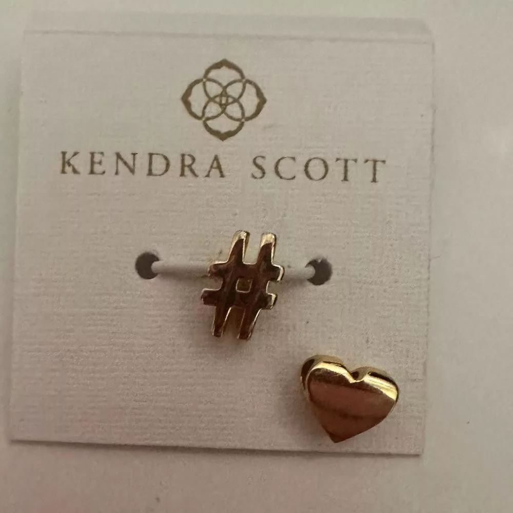 Kendra Scott Bracelets Kendra Scott Gold # and Heart Slider Charms