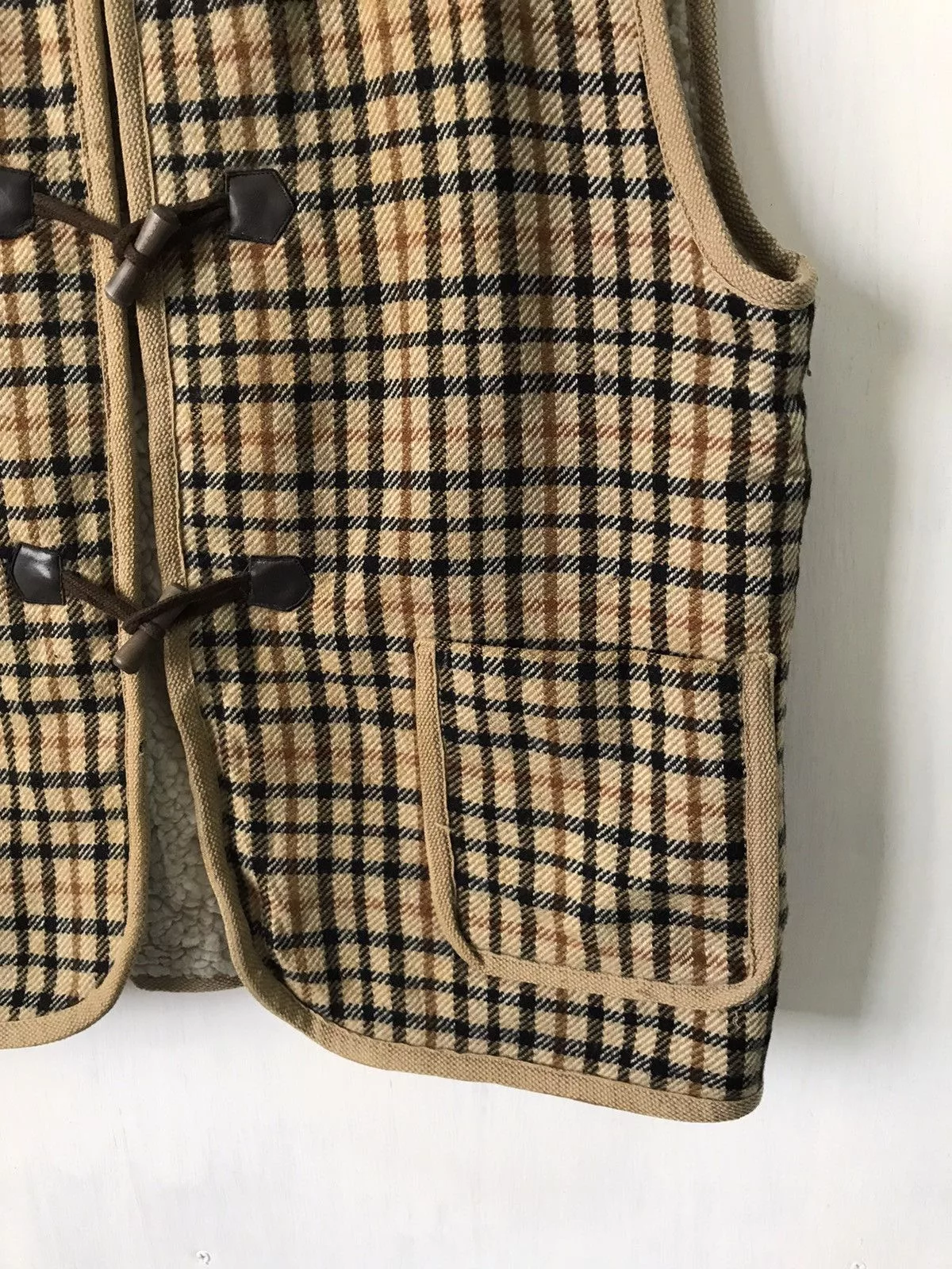 DAKS Vests Daks England Vest Fleece Sherpa Multi