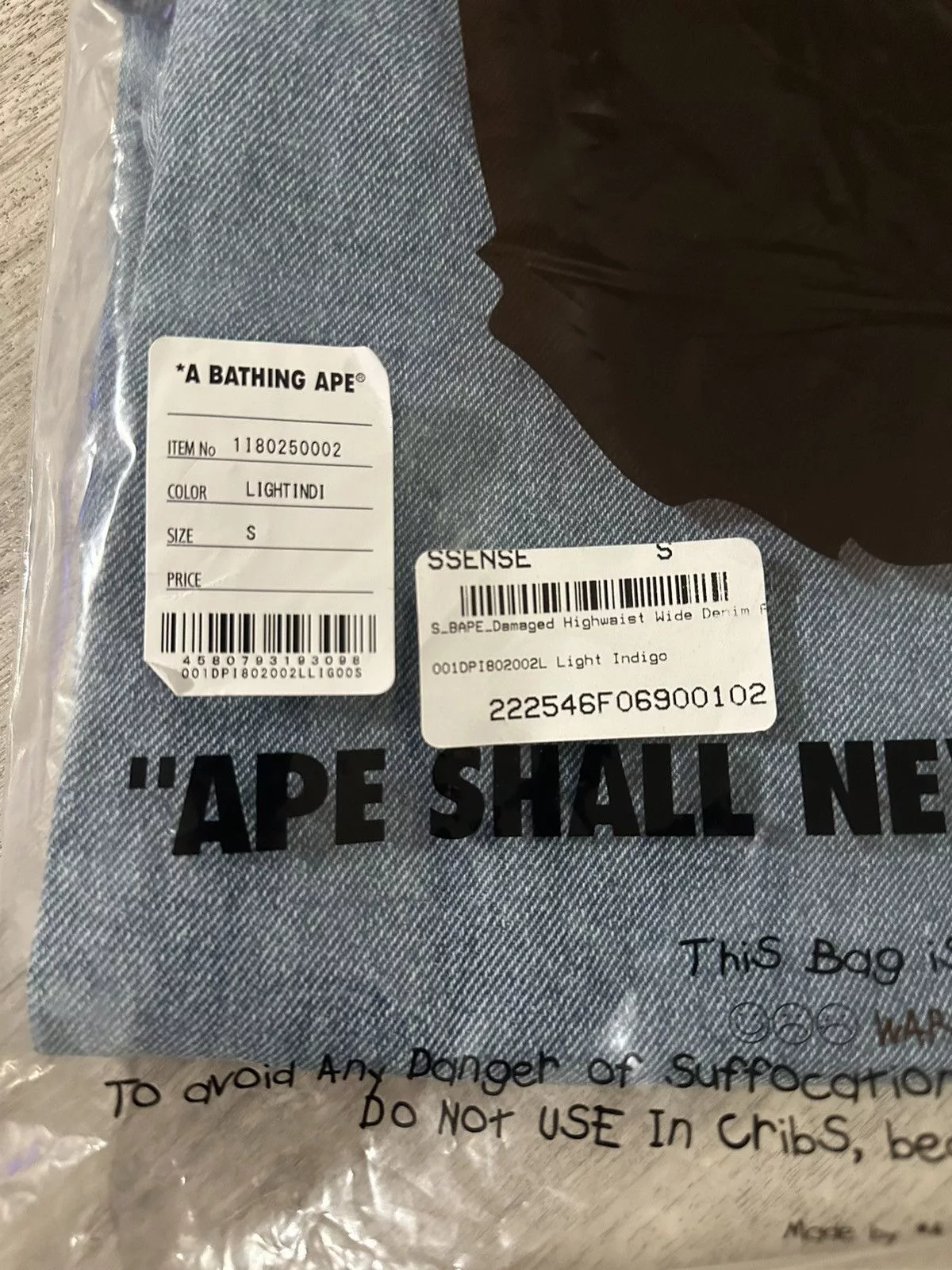 Women’s Blue Bape Jeans