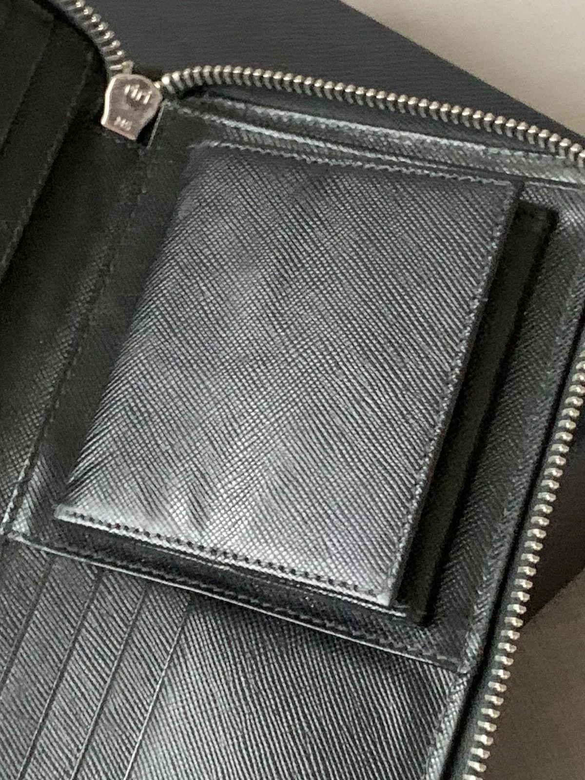 Prada Wallets Prada black leather wallet purse with box
