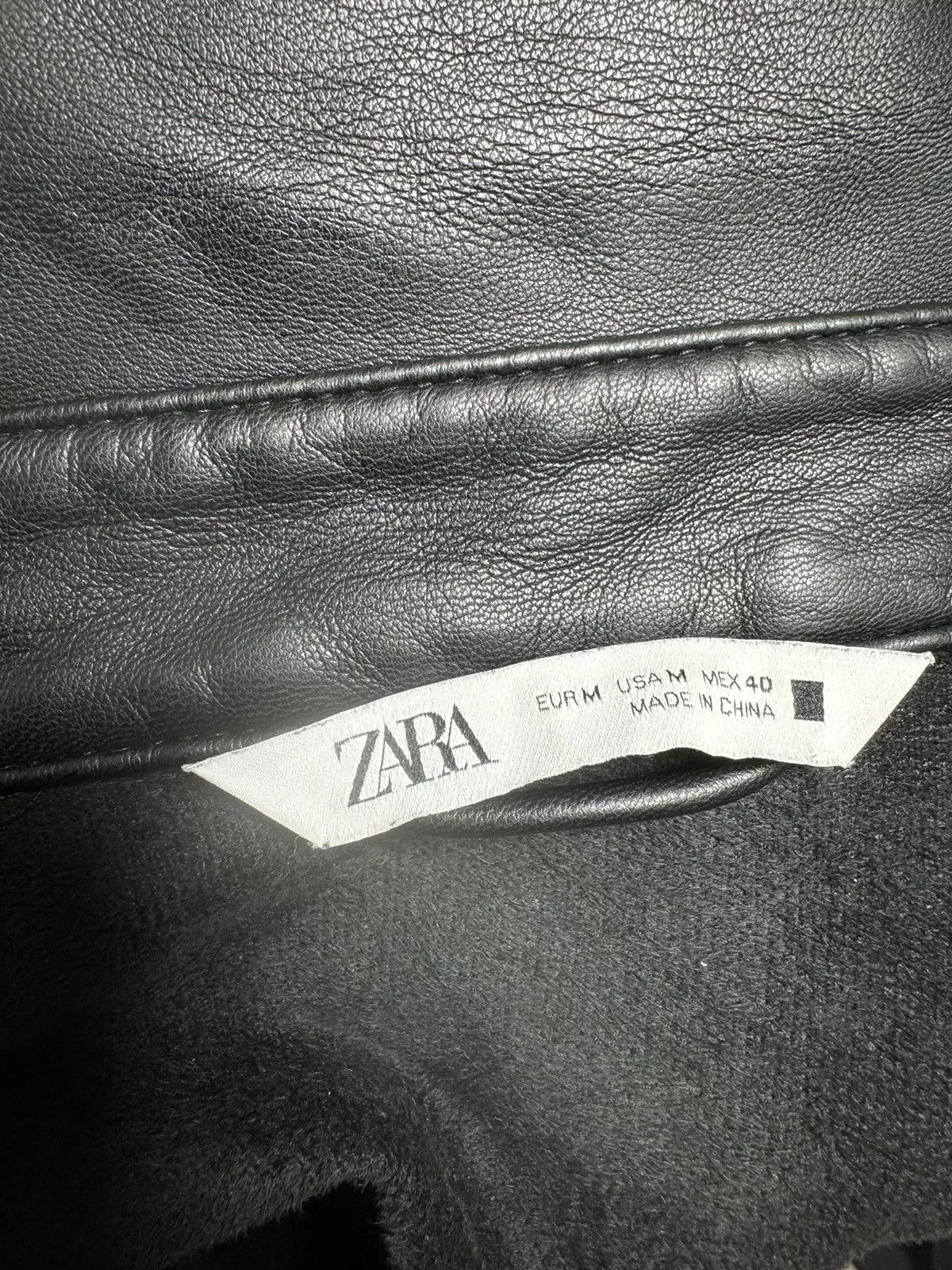 Zara Leather Jackets Zara - Leather Jacket Black