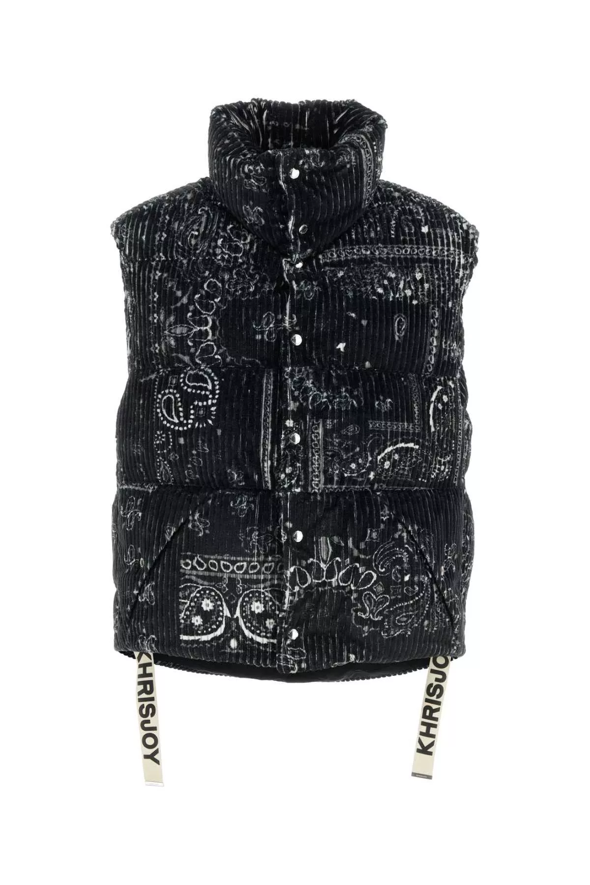 Khrisjoy Bombers Khrisjoy Printed Corduroy Oversize Sleeveless Down Jacket Multi