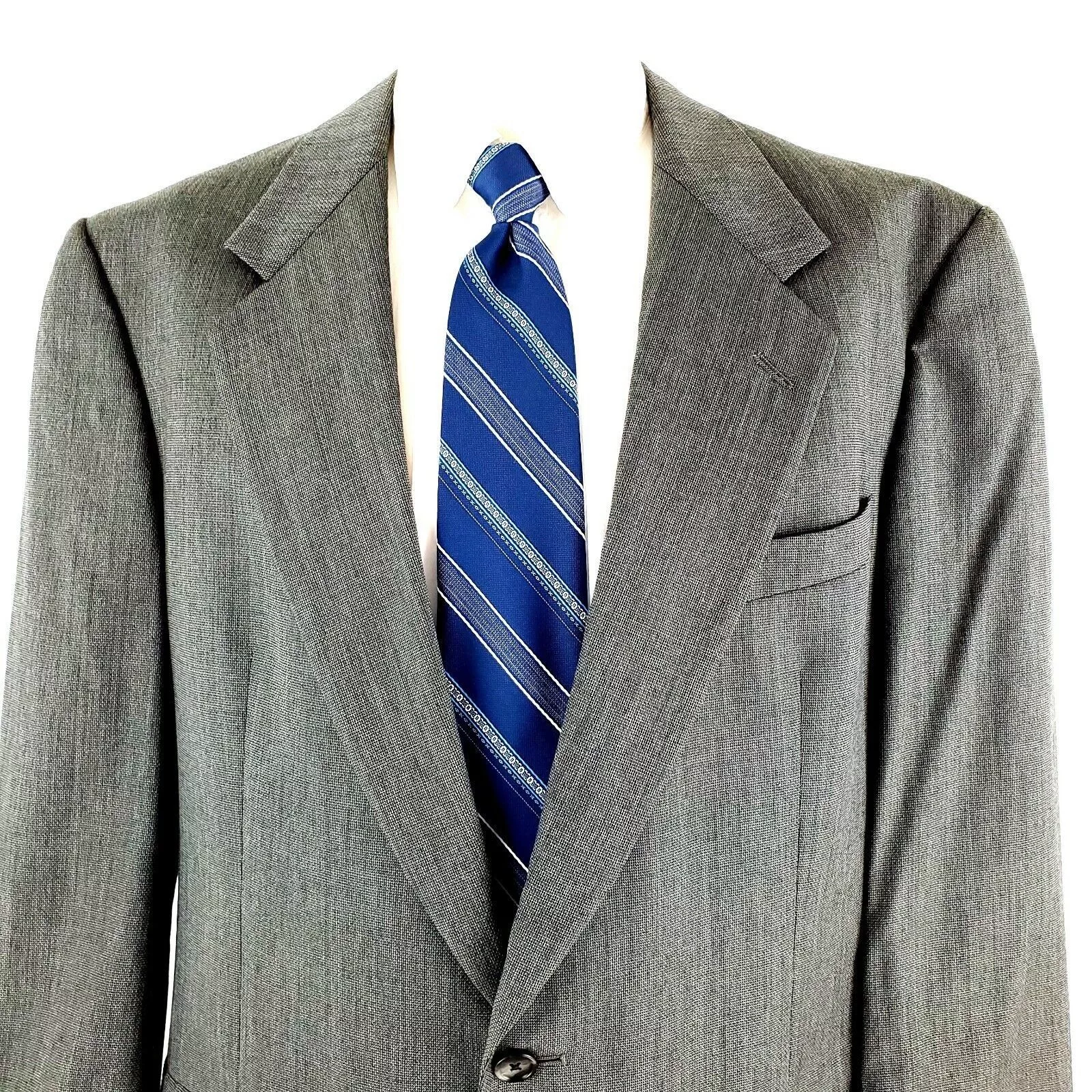 Hart Schaffner Marx Blazers Hart Schaffner Marx Wool 2 Button Blazer 42L Gray Check Spor