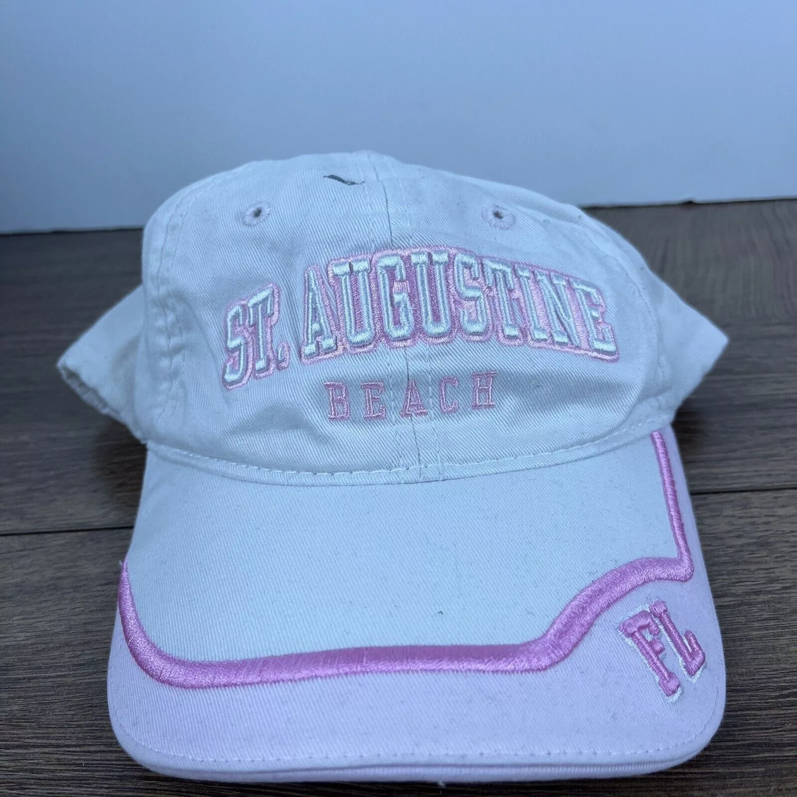 Other Hats Other St. Augustine Florida Hat St Augustine White Hat Adjustable