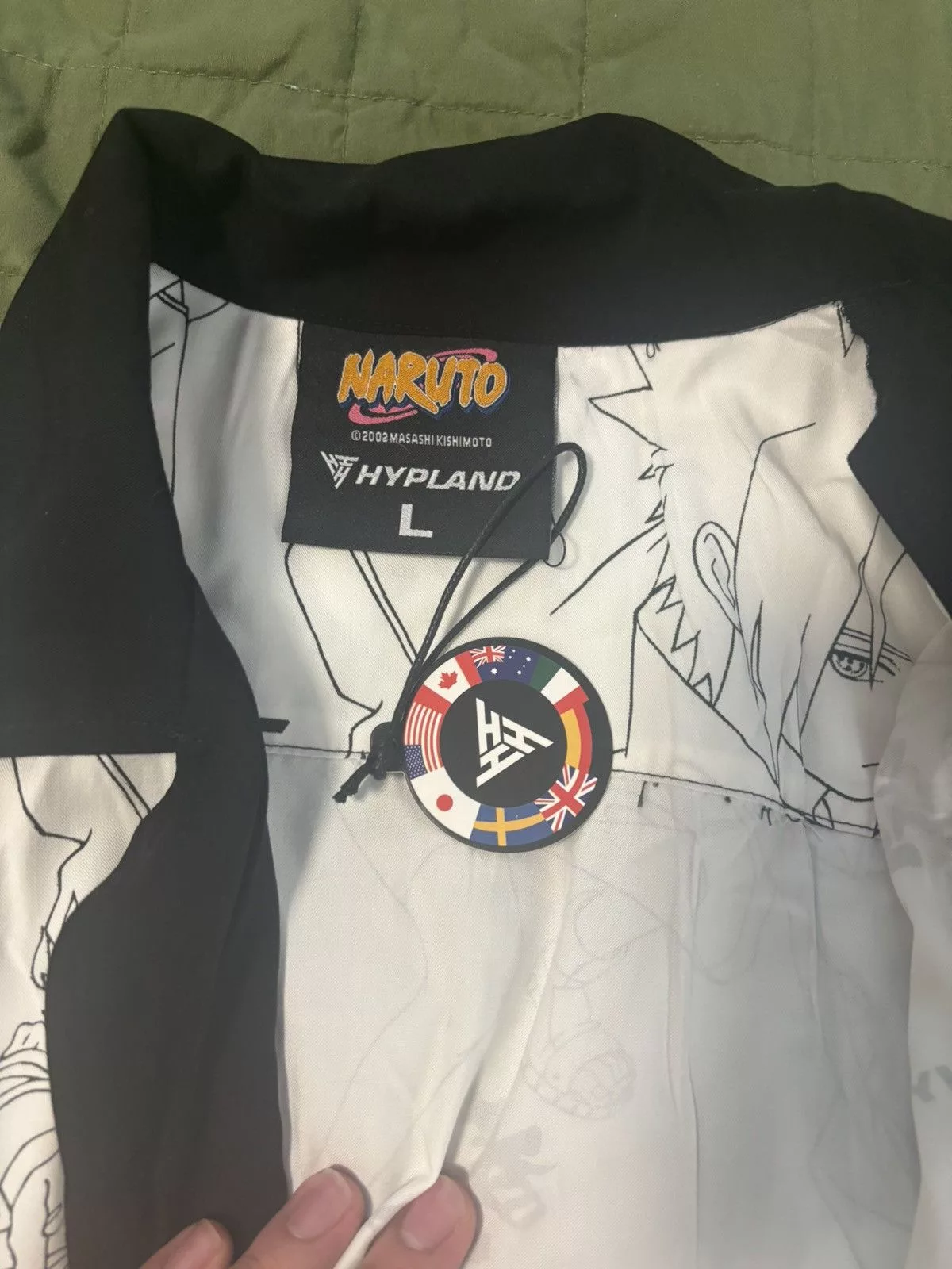 Hypland Shirts Button Ups Hypland Naruto shirt White