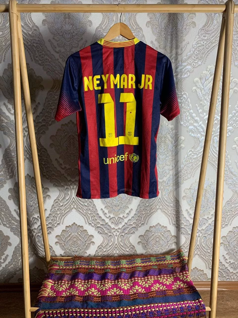 Nike Jerseys Nike × Vintage VERY RARE NIKE FC BARCELONA SPAIN SOCCER JERSEY Y2K RETRO Blue Streetwear