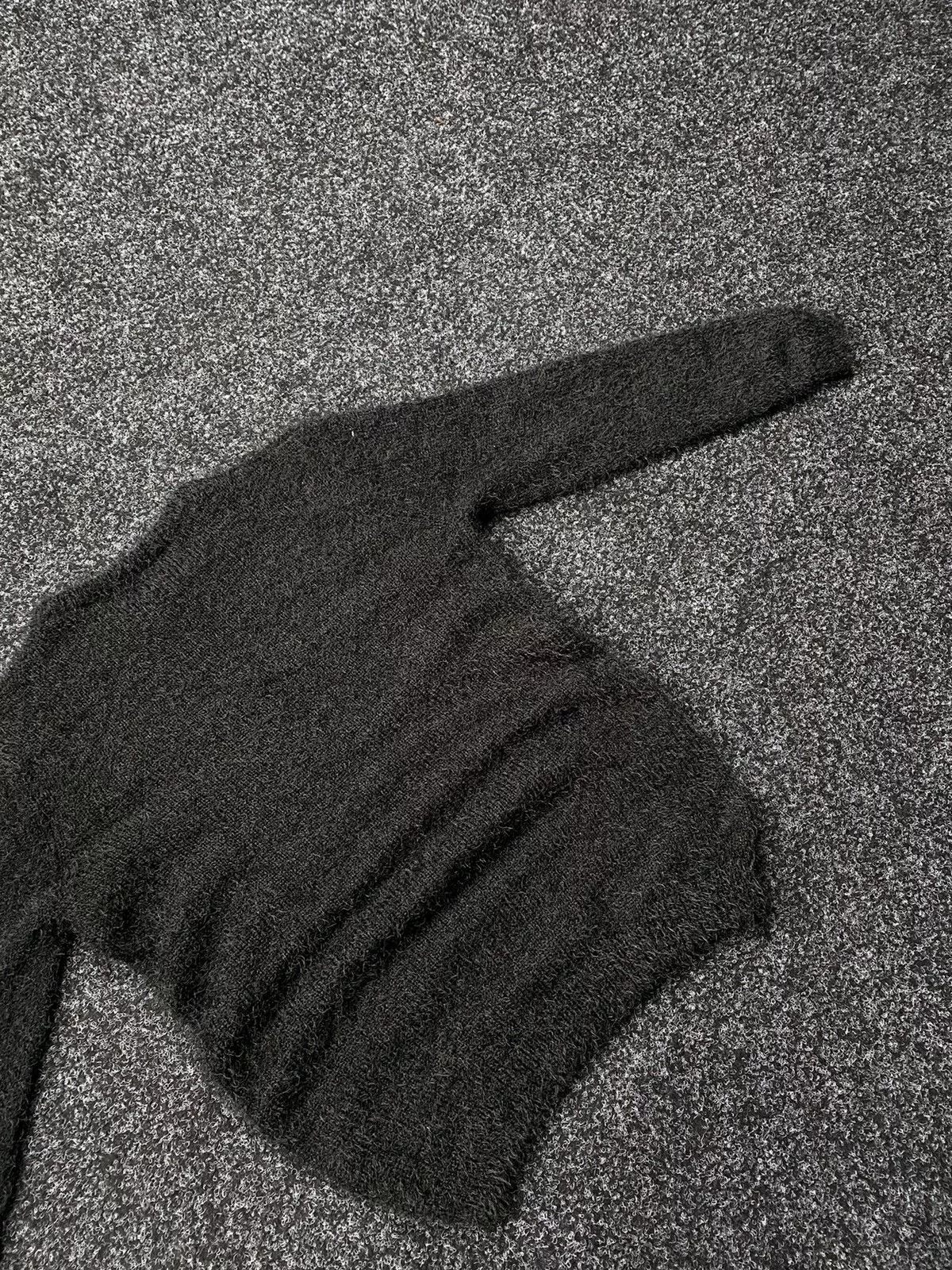 Hysteric Glamour Sweaters Hysteric Glamour × Japanese Brand Mohair Sweater Avant-Garde STYLE, Y2K Black