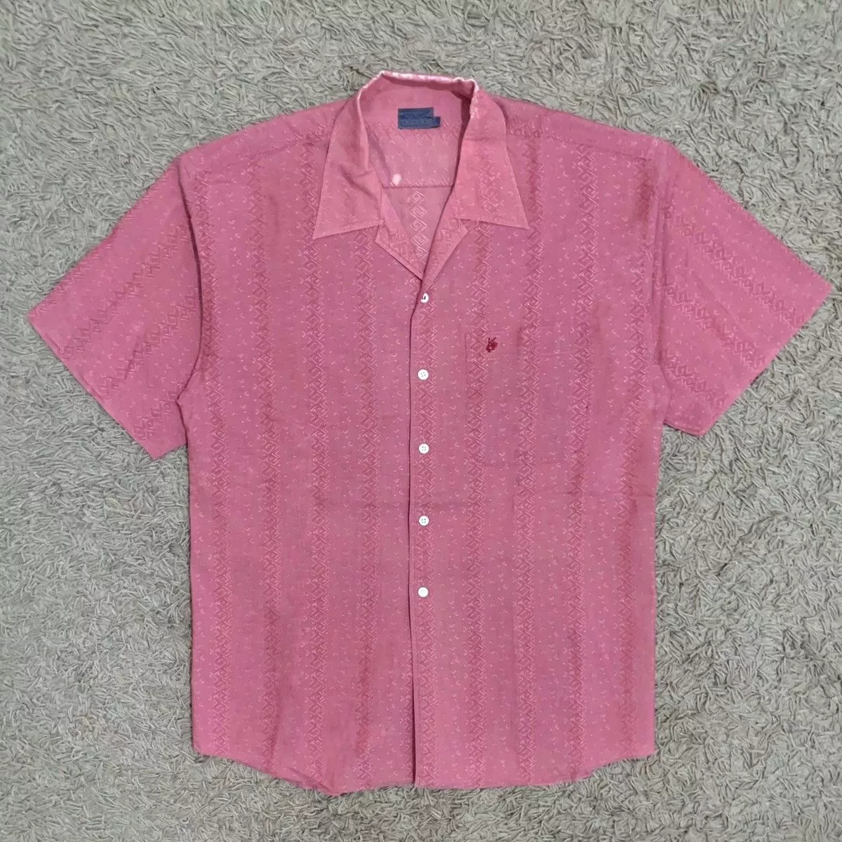 Kenzo Shirts Button Ups Kenzo × Vintage 1990’s Kenzo Homme “Rose” Patterned Shirt Pink Luxury